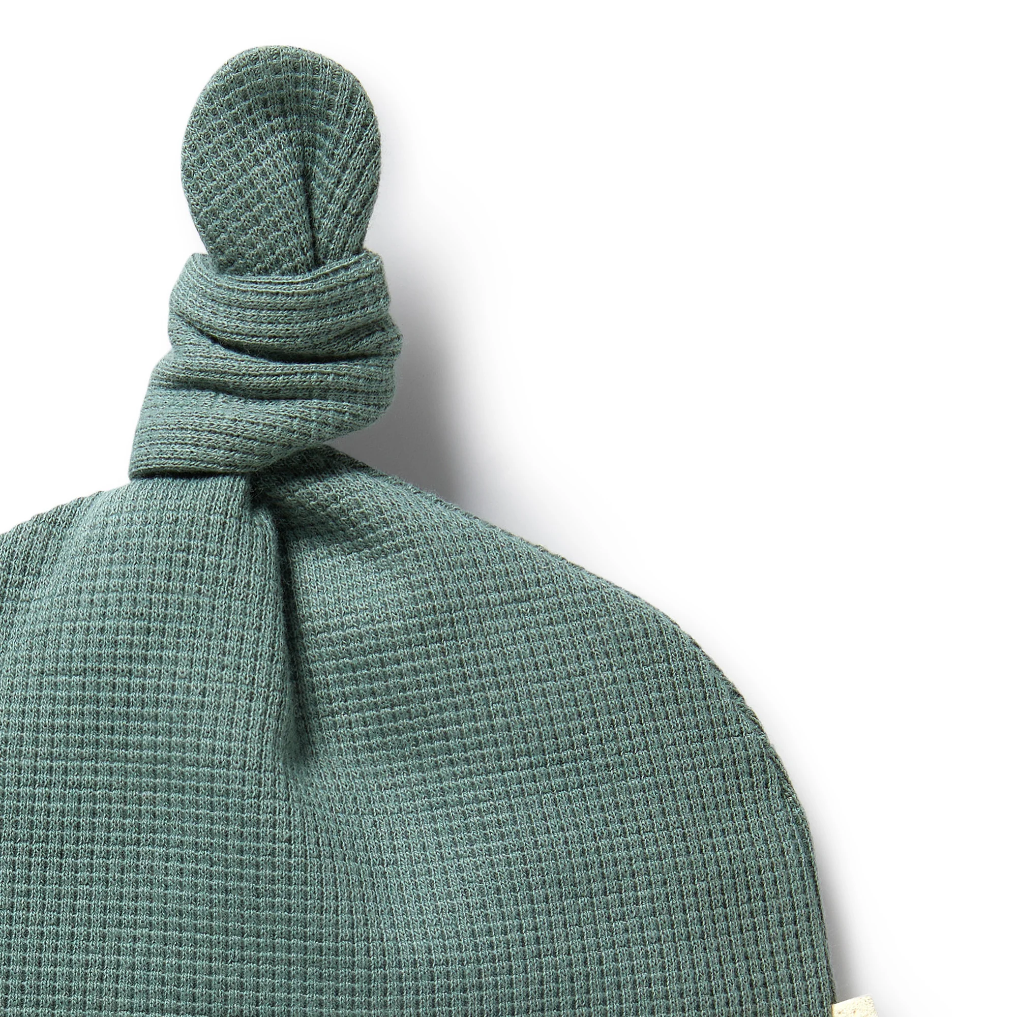 Wilson & Frenchy - Pine Green Organic Waffle Knot Hat - Image 2