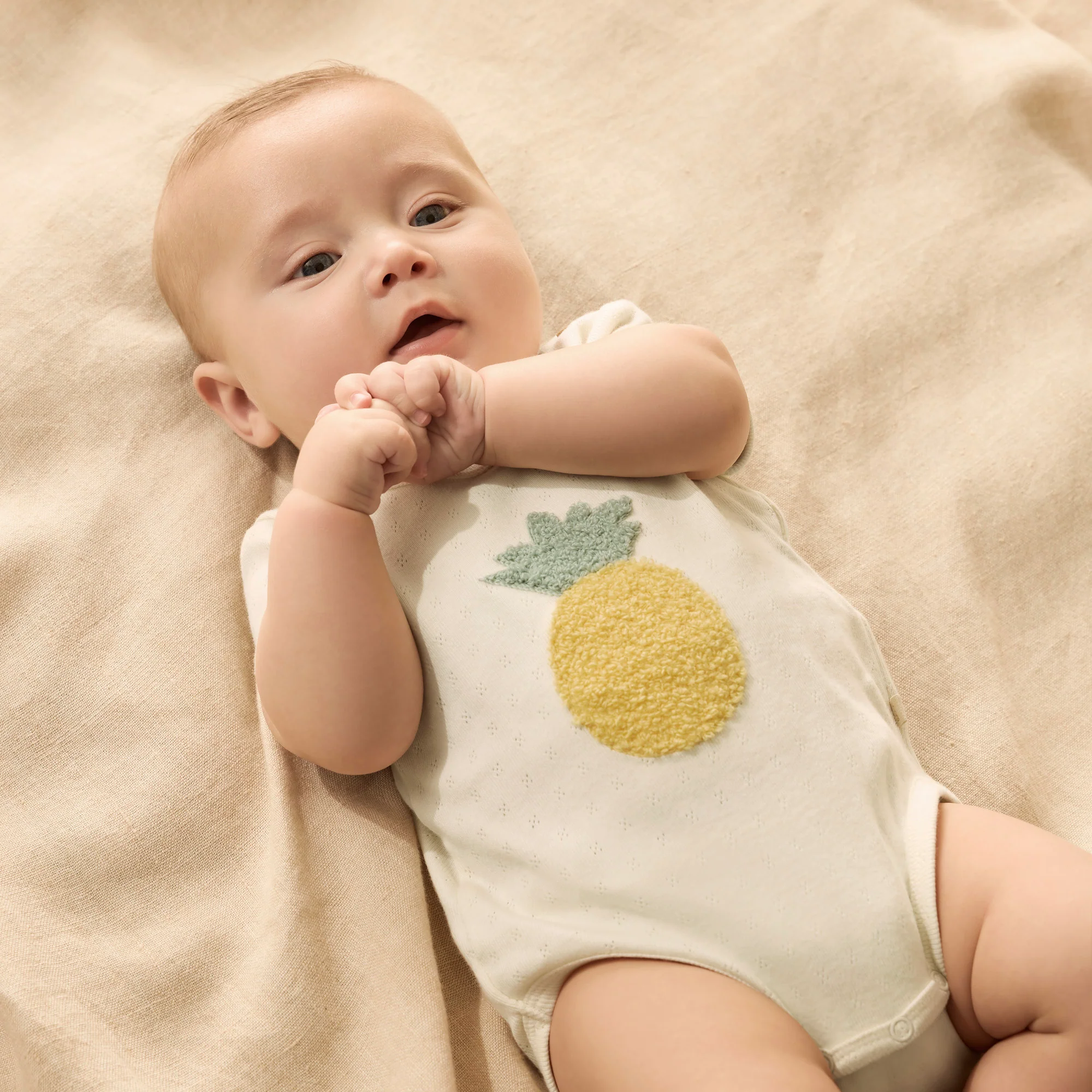 Organic Pointelle Bodysuit - Piney Pals - Image 2