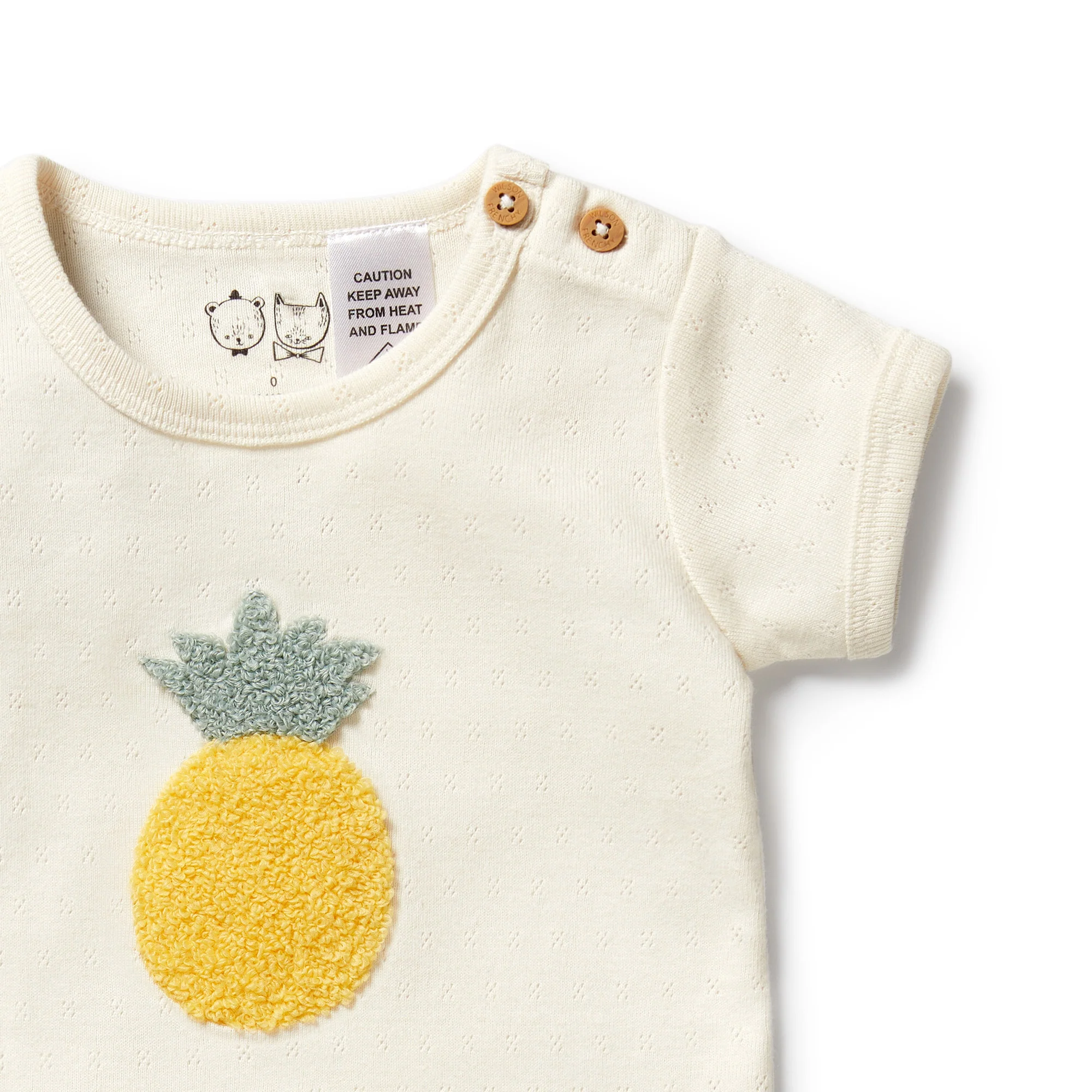 Organic Pointelle Bodysuit - Piney Pals - Image 4