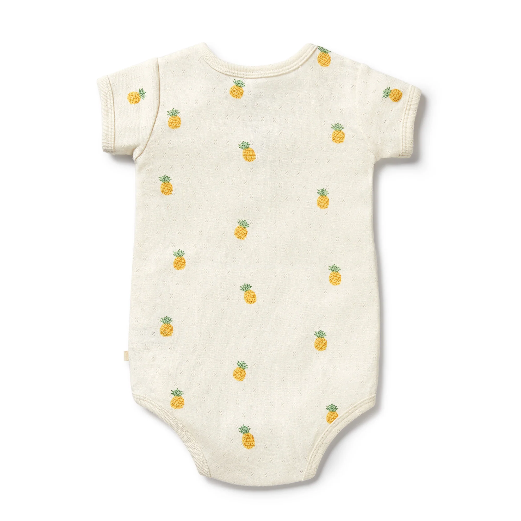 Organic Pointelle Henley Bodysuit - Piney Pals - Image 4