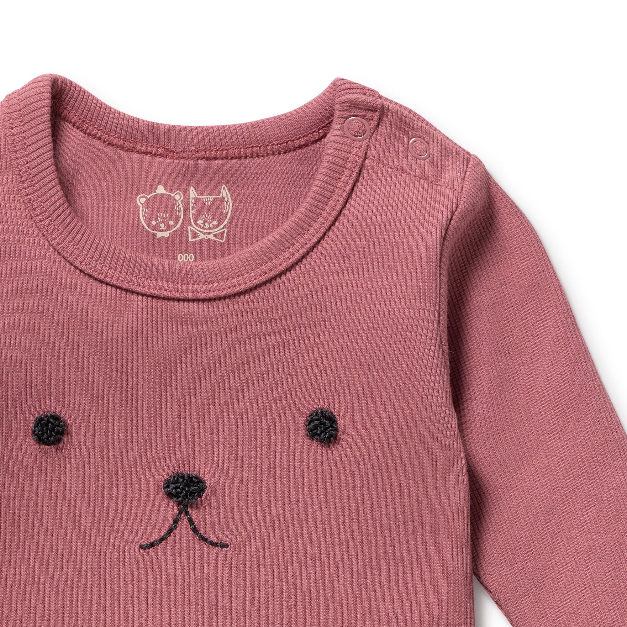 Plum Organic Rib Long Sleeved Bodysuit - Image 4