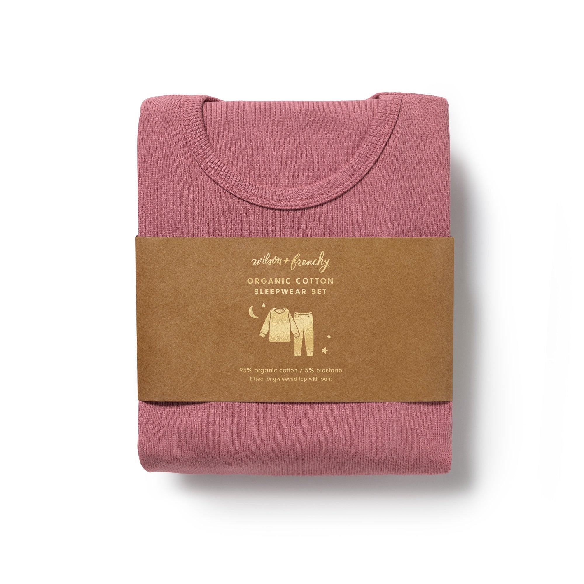 Plum Organic Rib Long Sleeved Pyjamas - Image 5