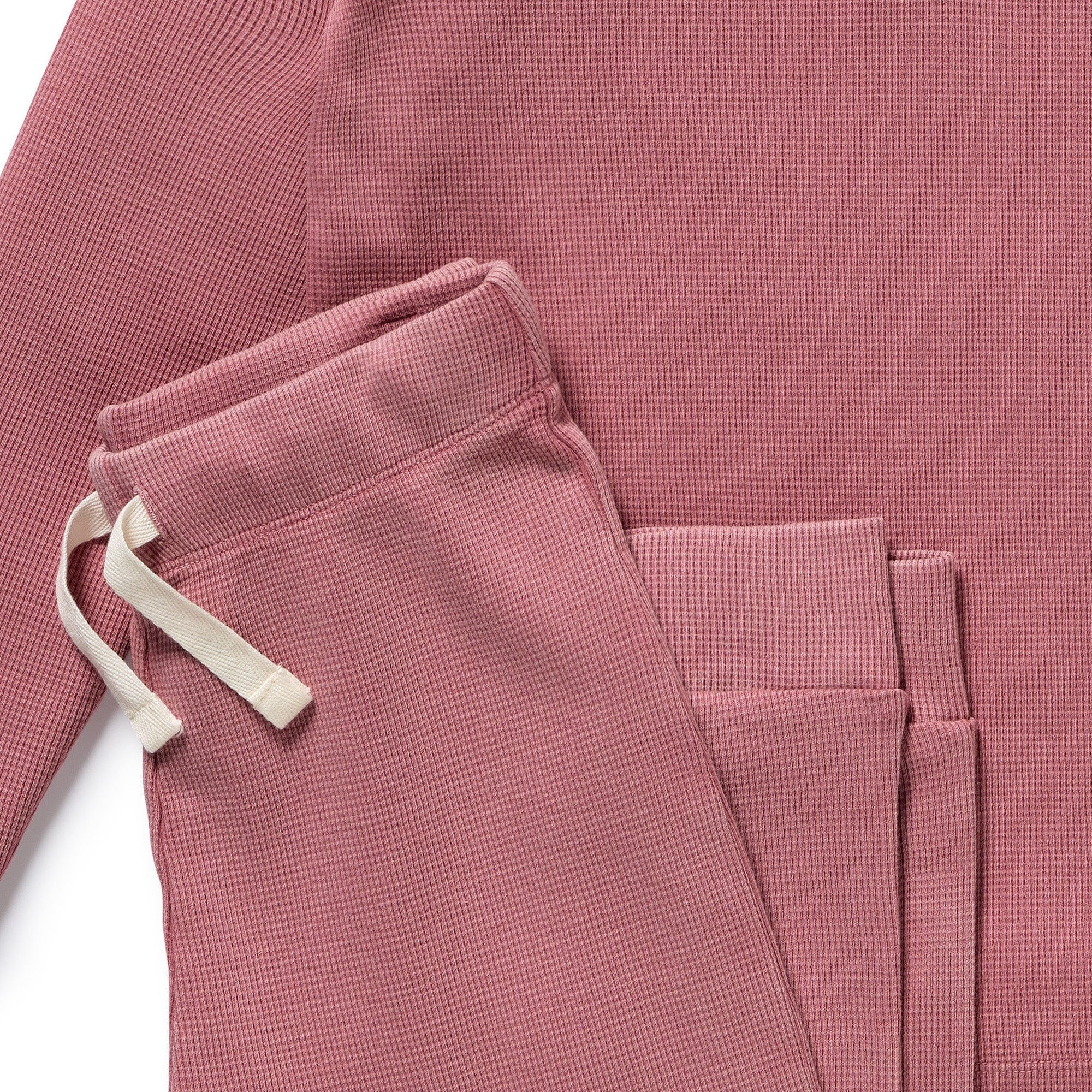 Plum Organic Waffle Henley Pyjamas - Image 4