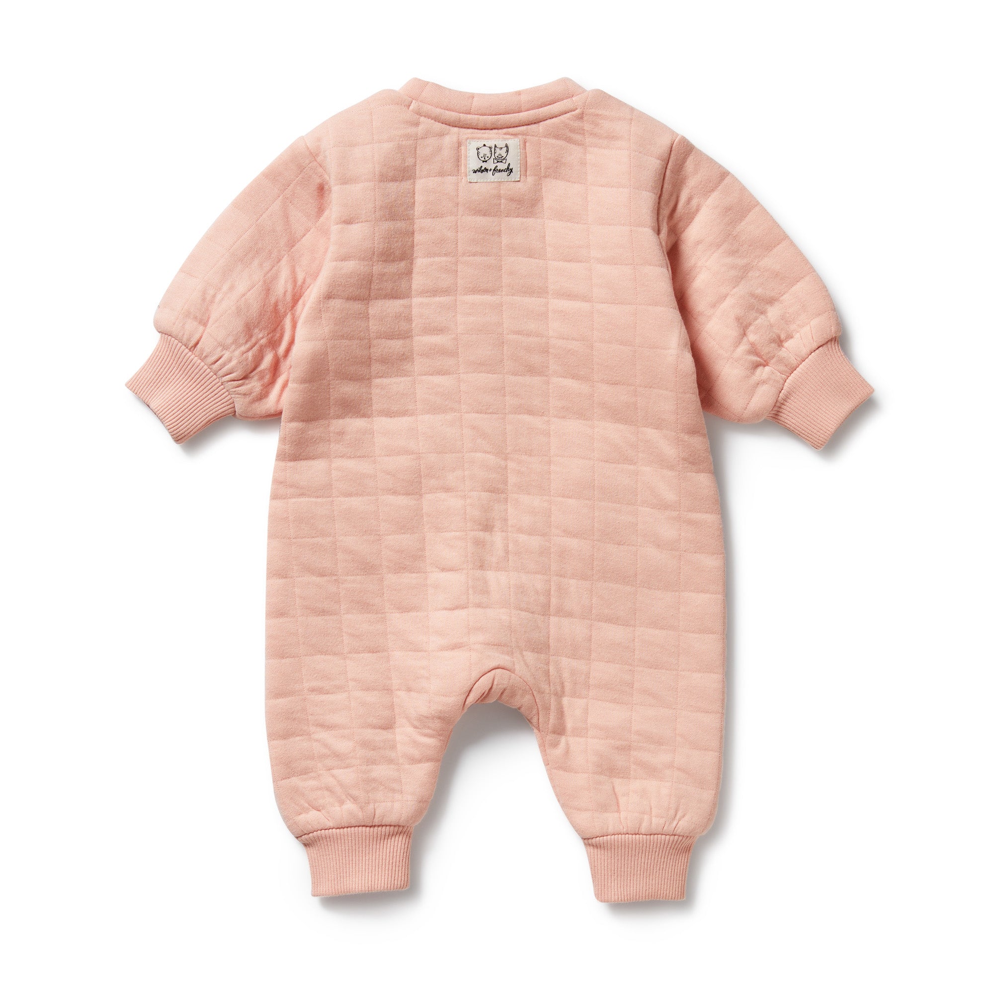 Wilson & Frenchy - Pretty Pink Organic Quilted Growsuit - Image 5