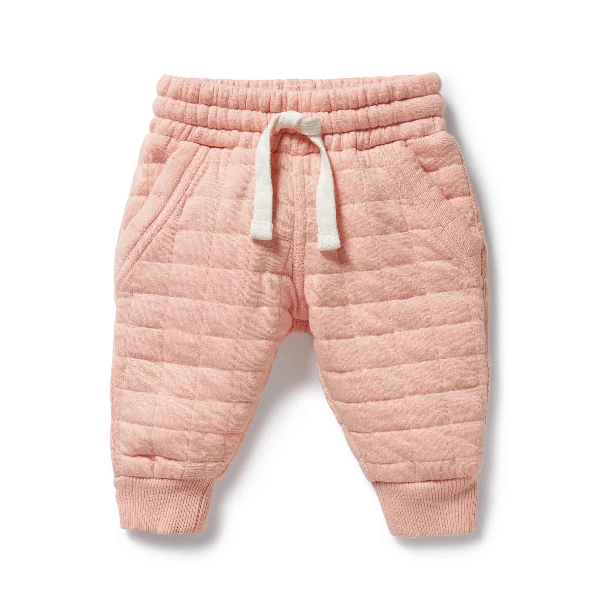 Wilson & Frenchy - Pretty Pink Organic Quilted Sweat Pant