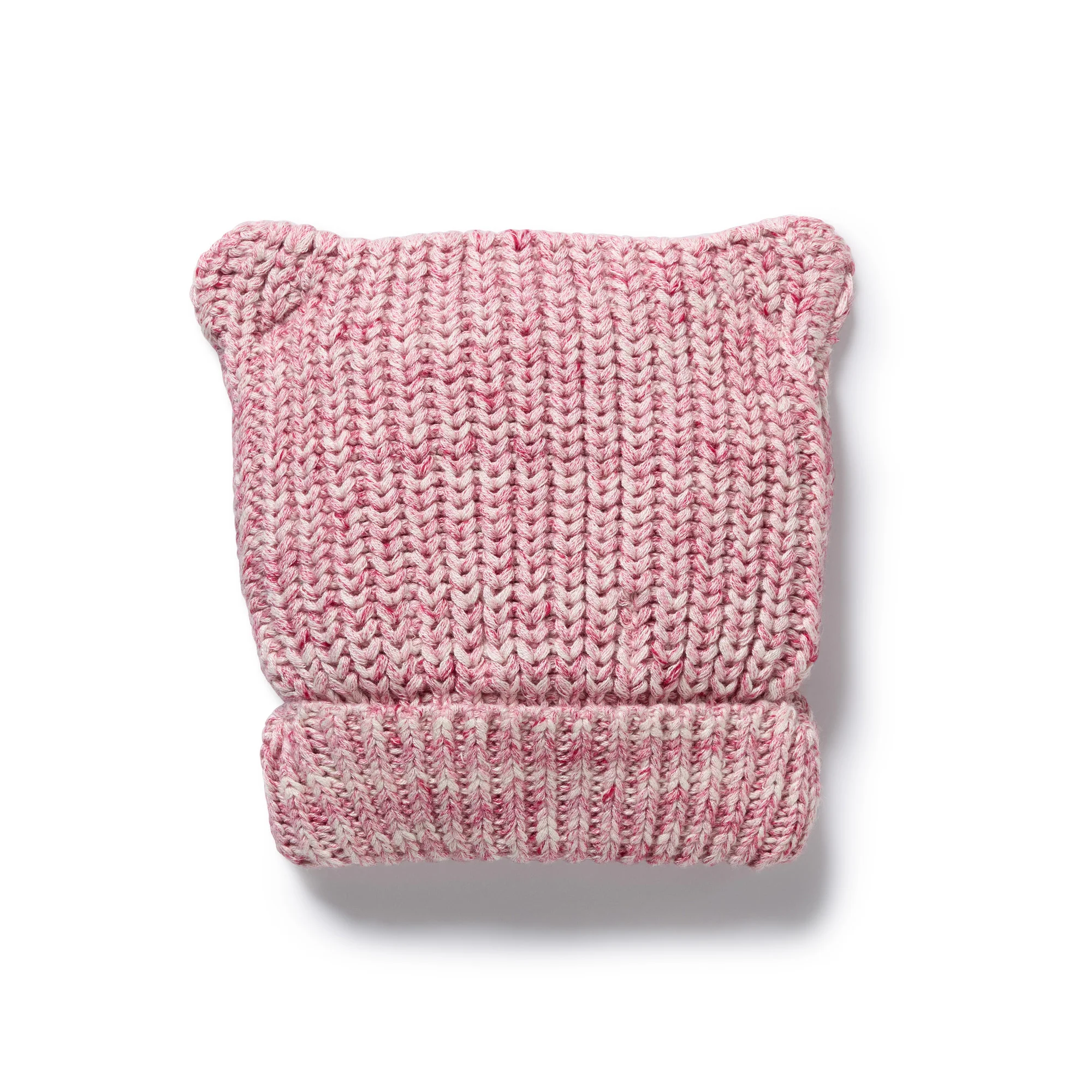 Rhubarb and Cream Organic Knitted Bear Hat - Image 6