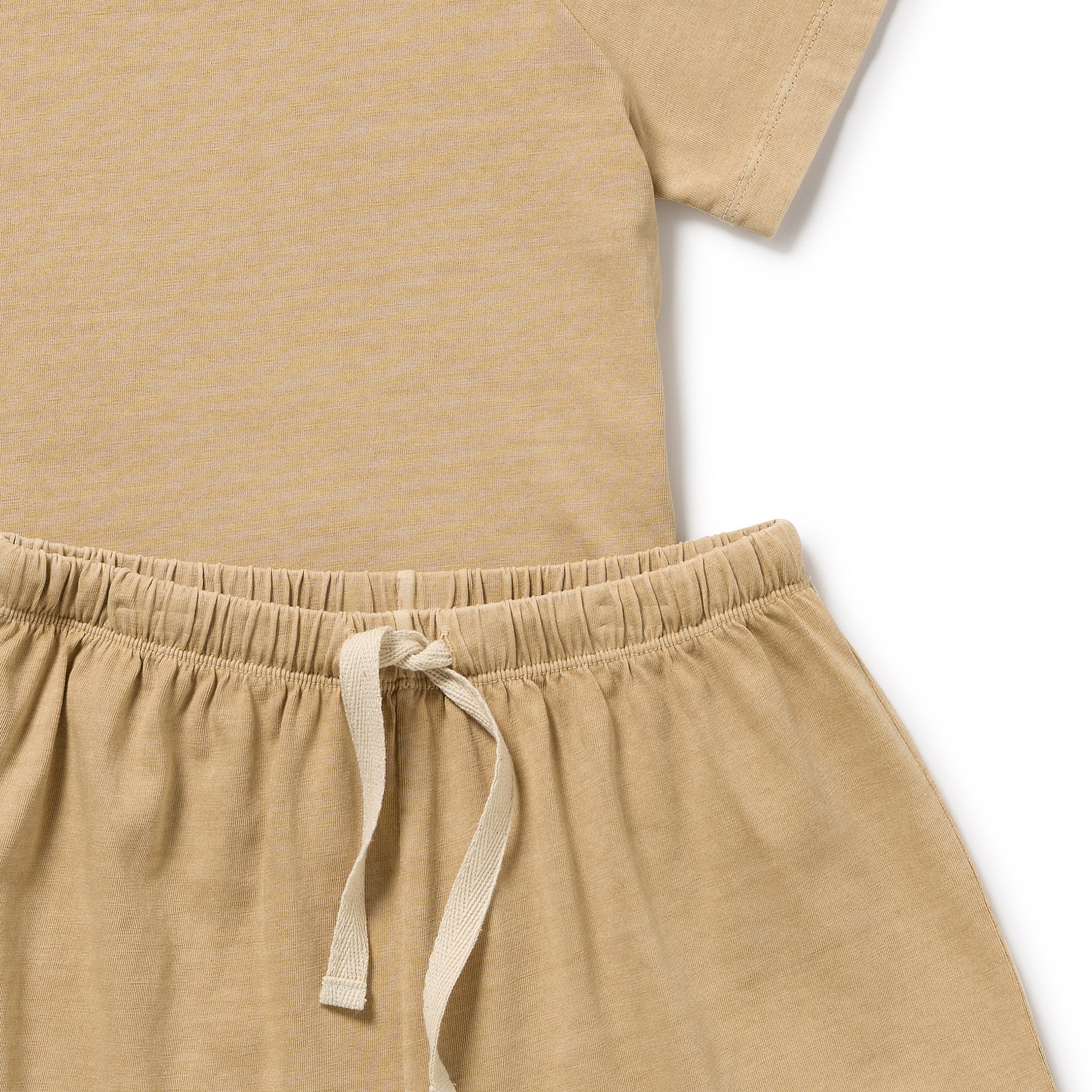Organic Dyed Short Sleeved Pyjamas - Sahara - Image 2