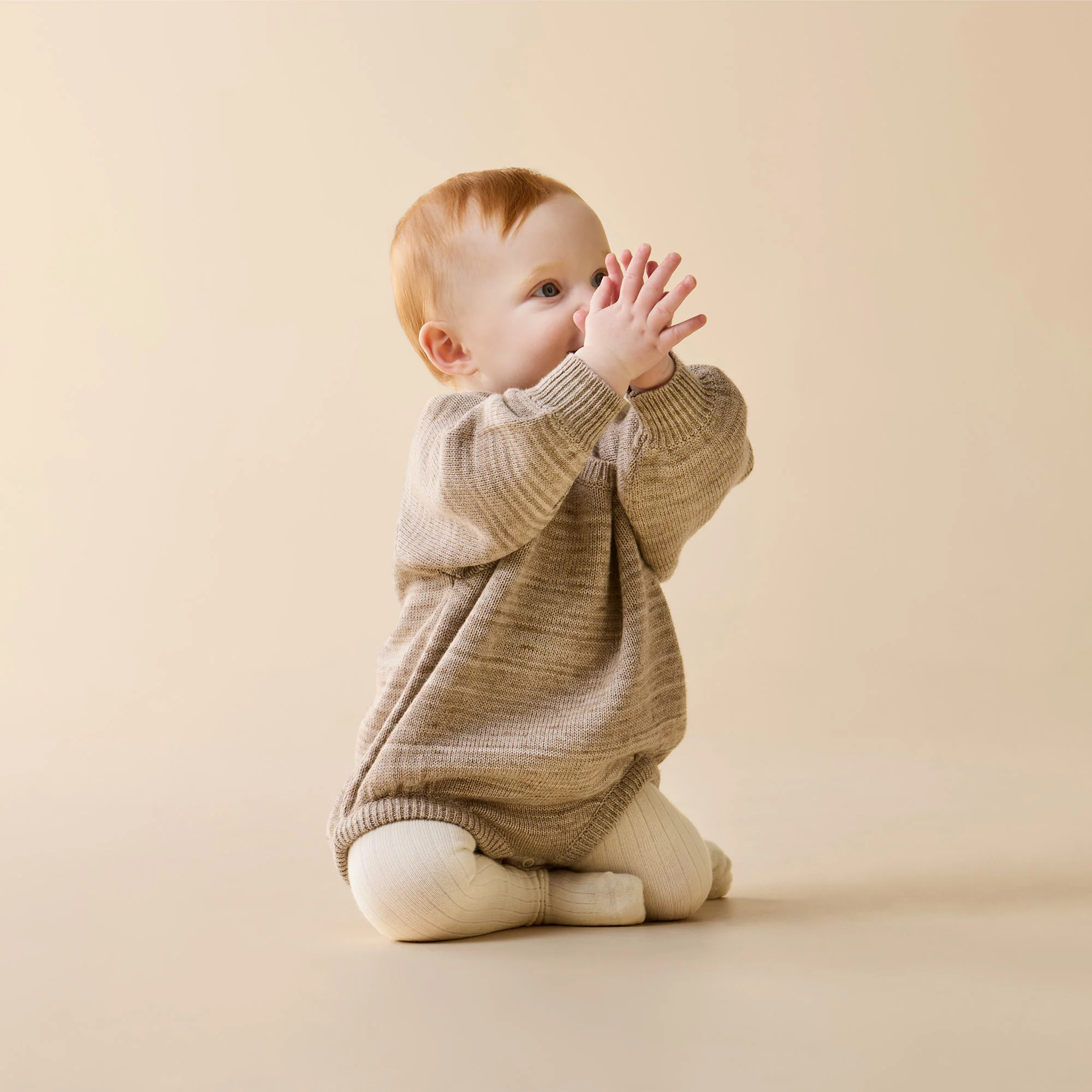Sandstone Organic Knitted Bodysuit - Image 2