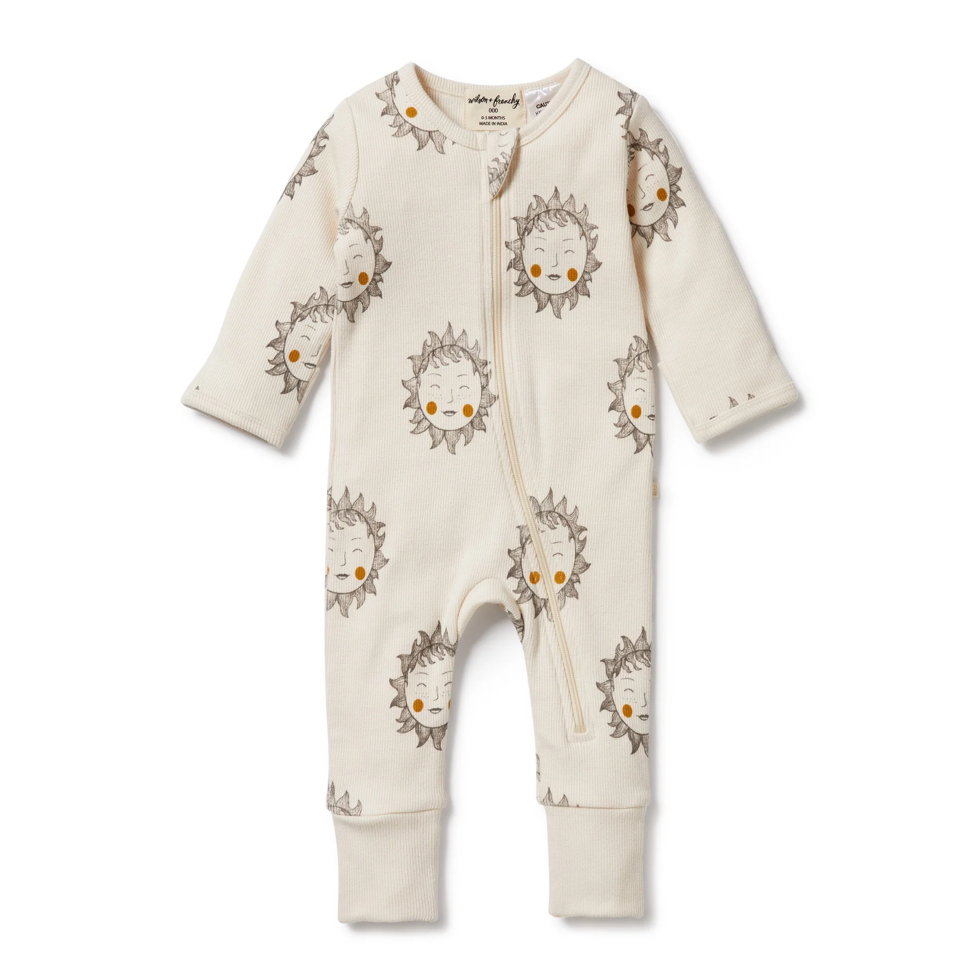 Shine On Me Organic Zipsuit with Feet