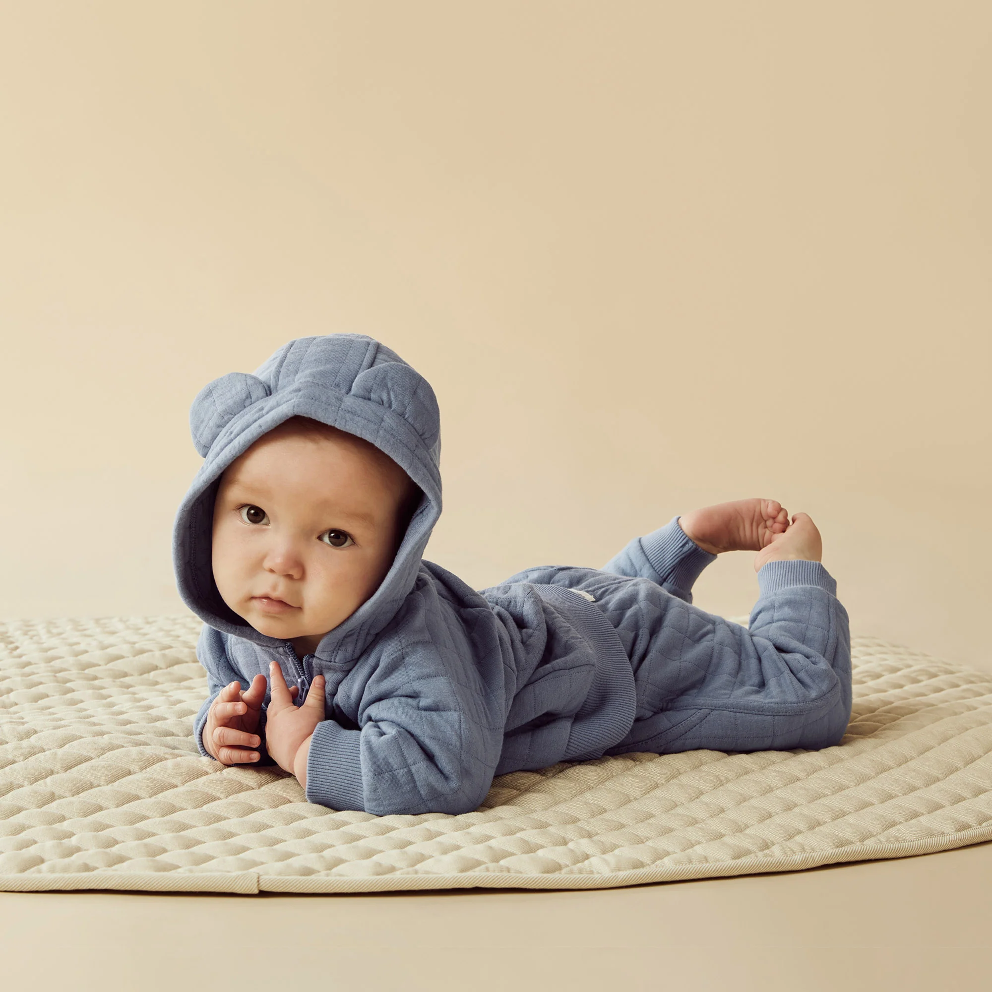 Wilson & Frenchy - Sky Blue Organic Quilted Jacket - Image 2