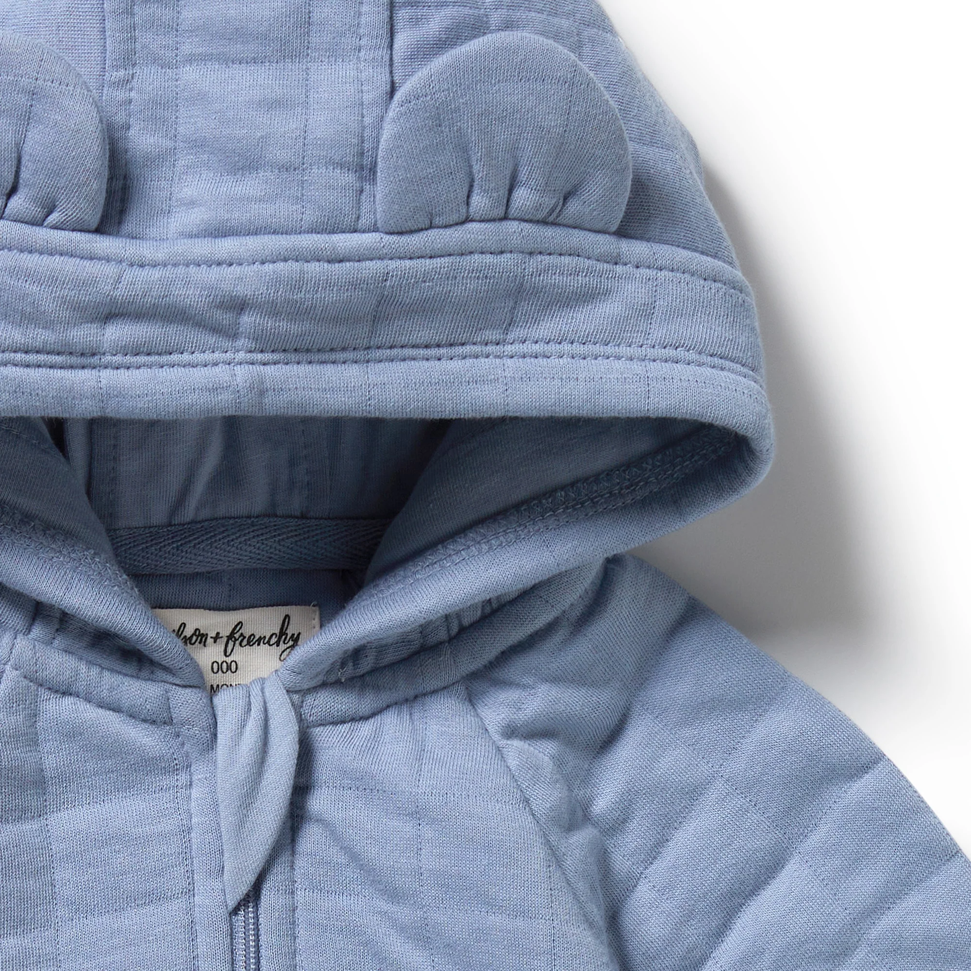 Wilson & Frenchy - Sky Blue Organic Quilted Jacket - Image 3