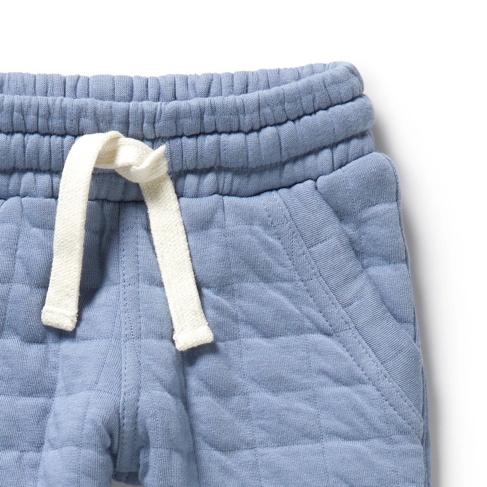 Wilson & Frenchy - Sky Blue Organic Quilted Sweat Pant - Image 3