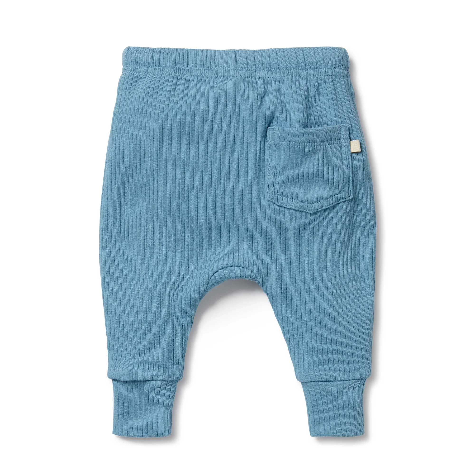 Sky Blue Organic Rib Pant - Image 3