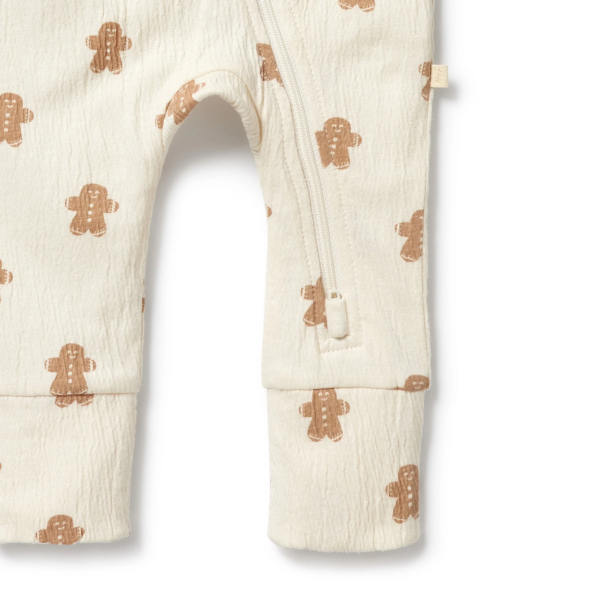 Organic Crinkle Zipsuit with Feet - Spice & Nice - Image 4