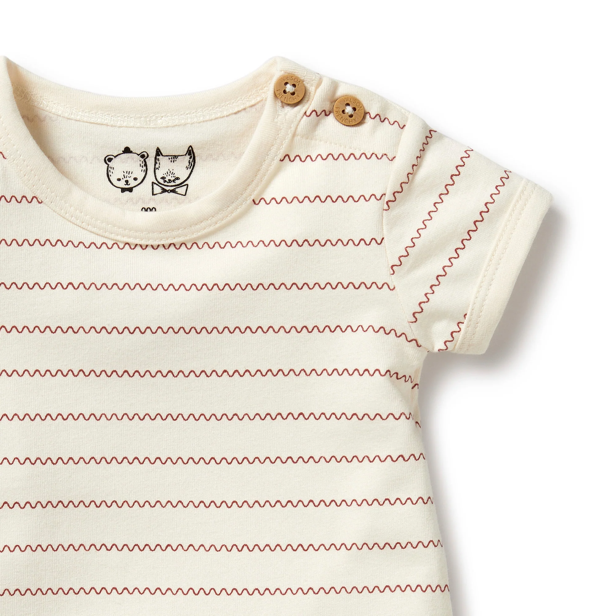 Wilson and Frenchy Squiggle Organic Bodysuit - Image 3