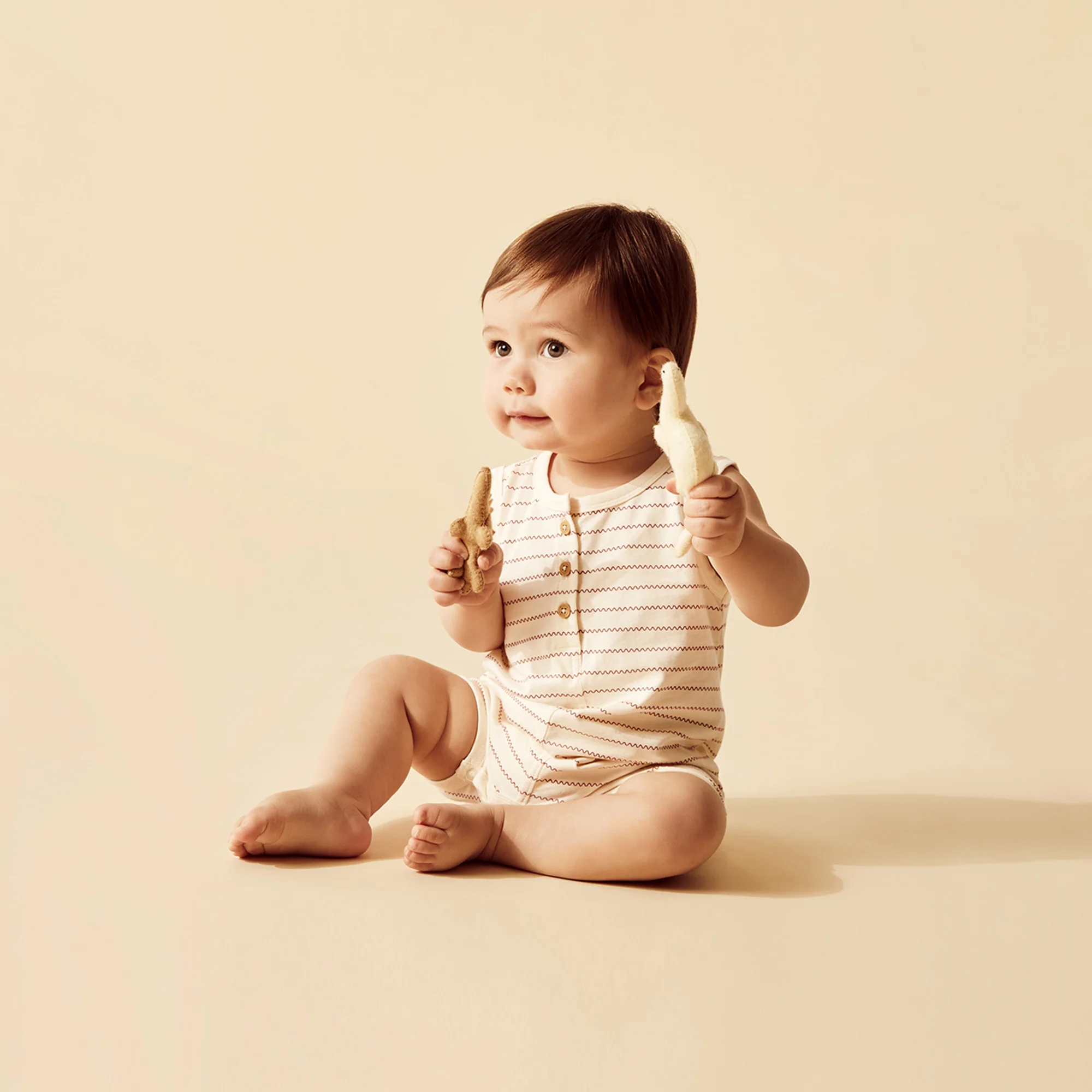 Wilson and Frenchy Squiggle Organic Henley Growsuit - Image 5