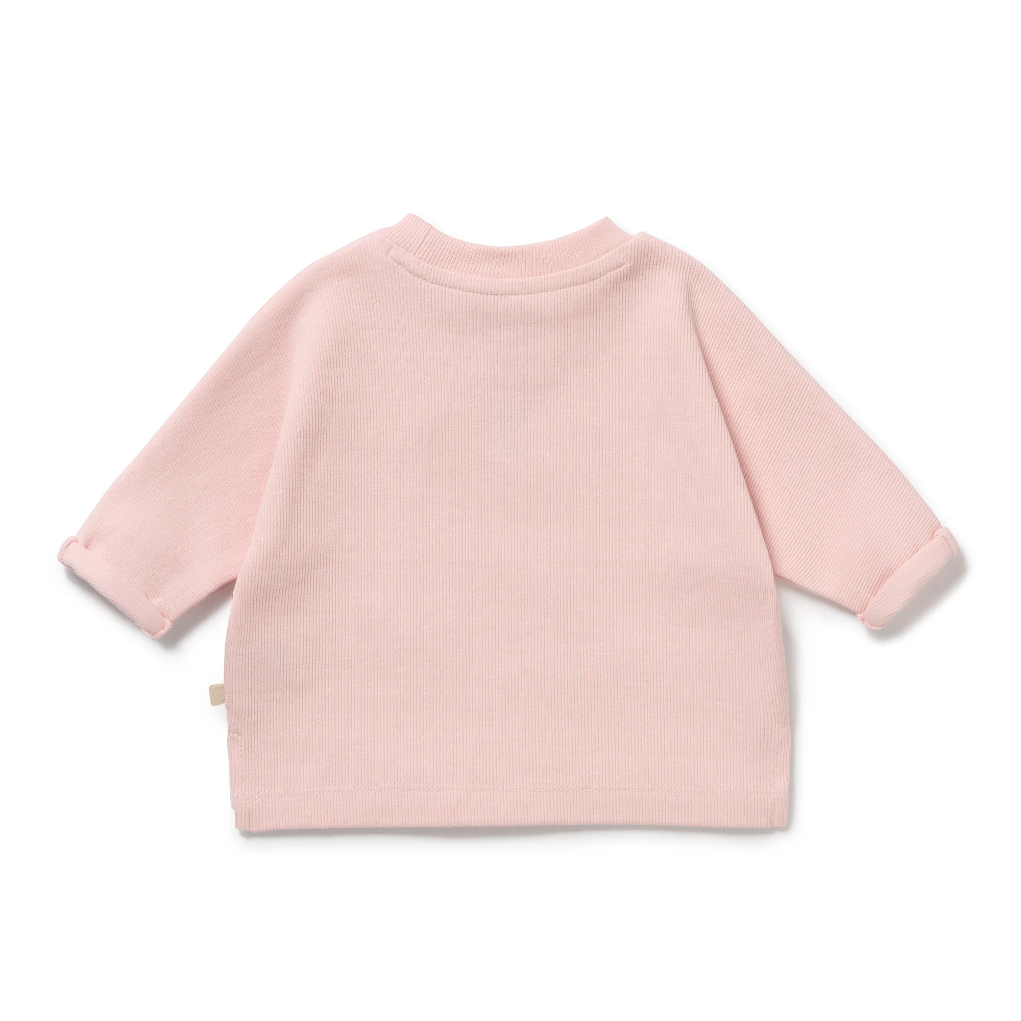 Strawberry Cream Organic Rib Long Sleeved Top - Image 3