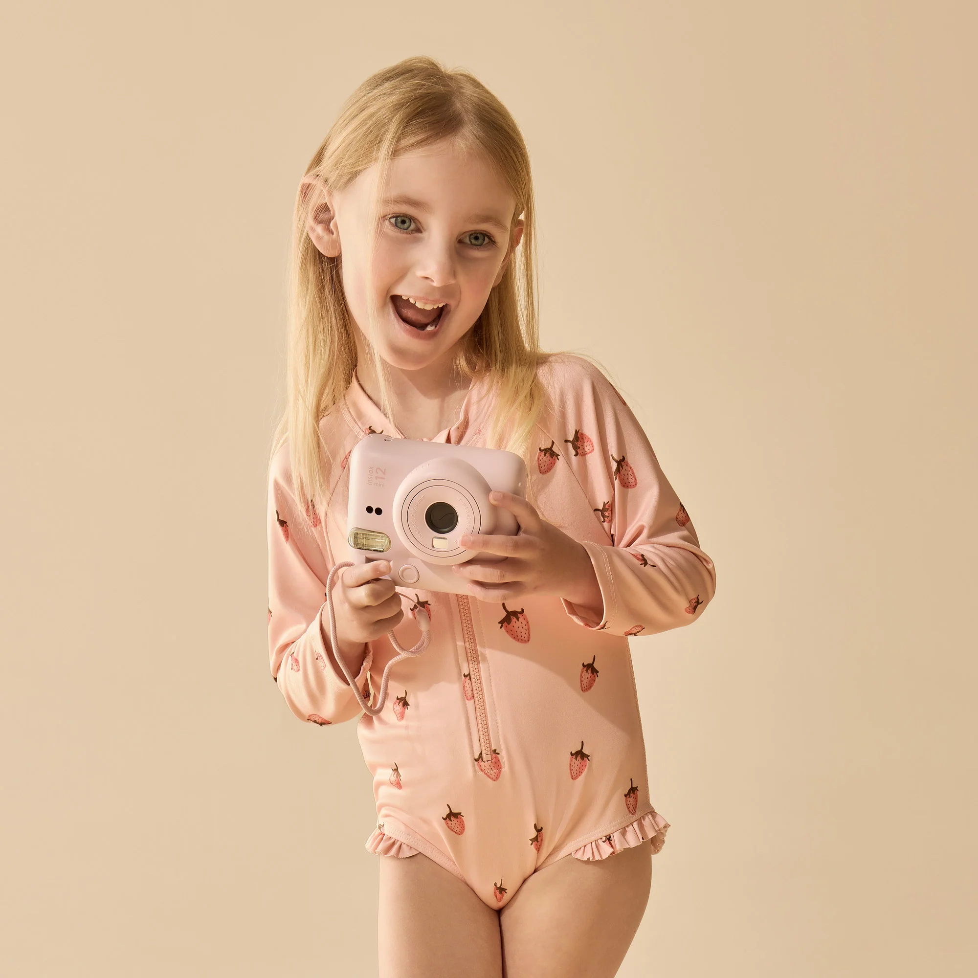 Long Sleeved Swimsuit - Strawberry Kisses - Image 2