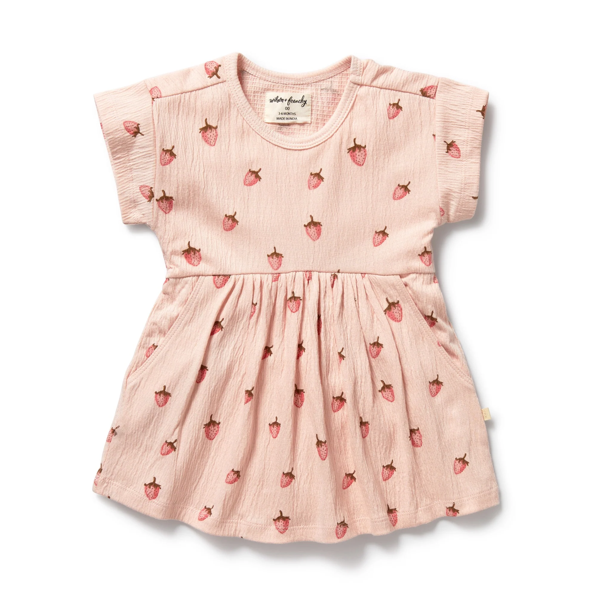 Organic Dress - Strawberry Kisses