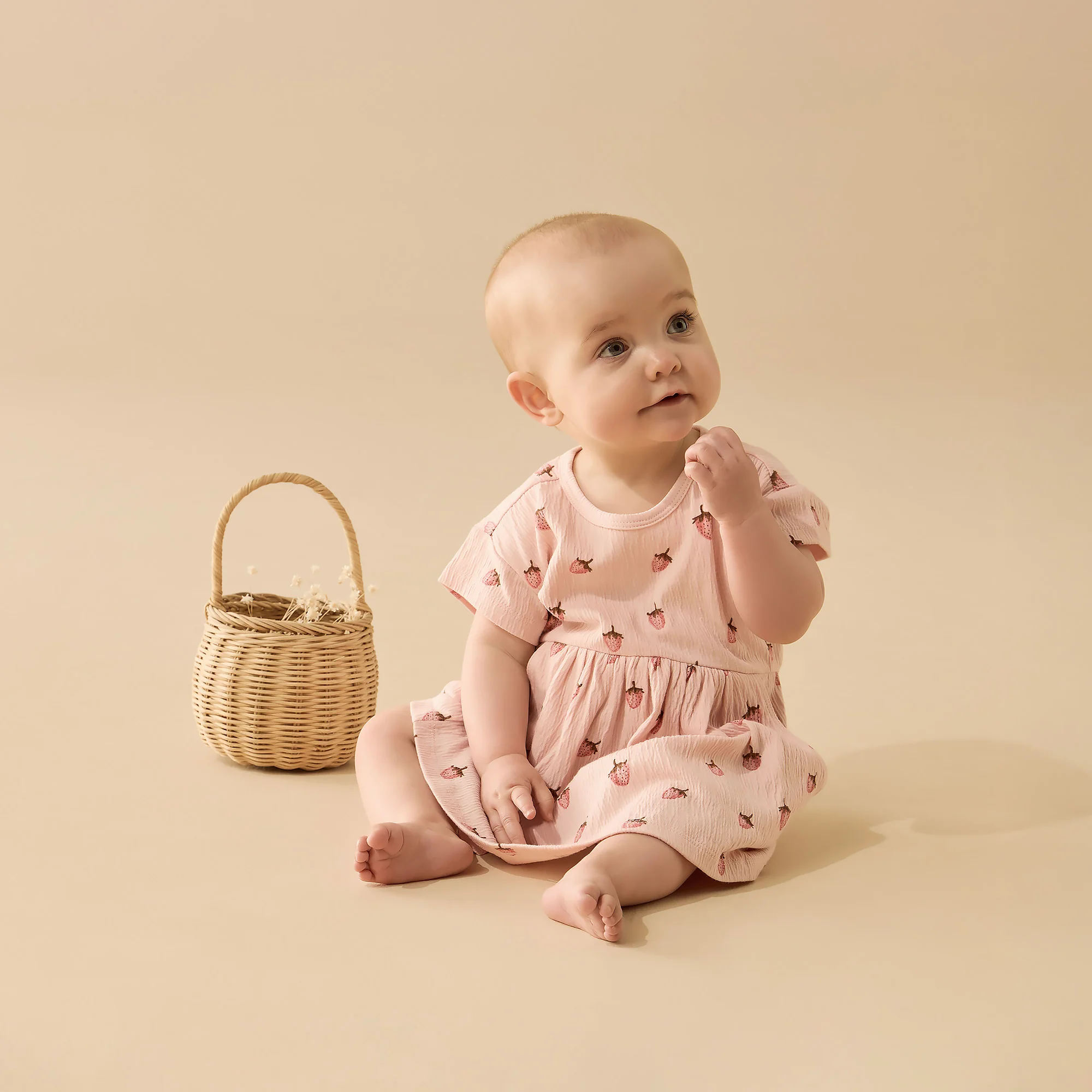 Organic Dress - Strawberry Kisses - Image 3