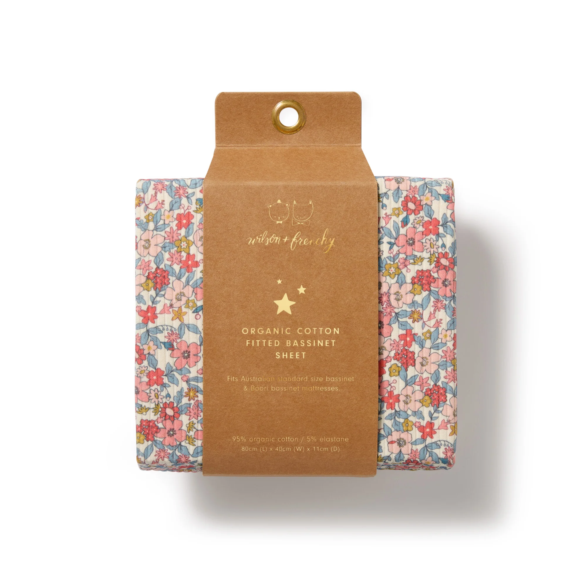 Organic Bassinet Sheet - Summer Bloom - Image 2