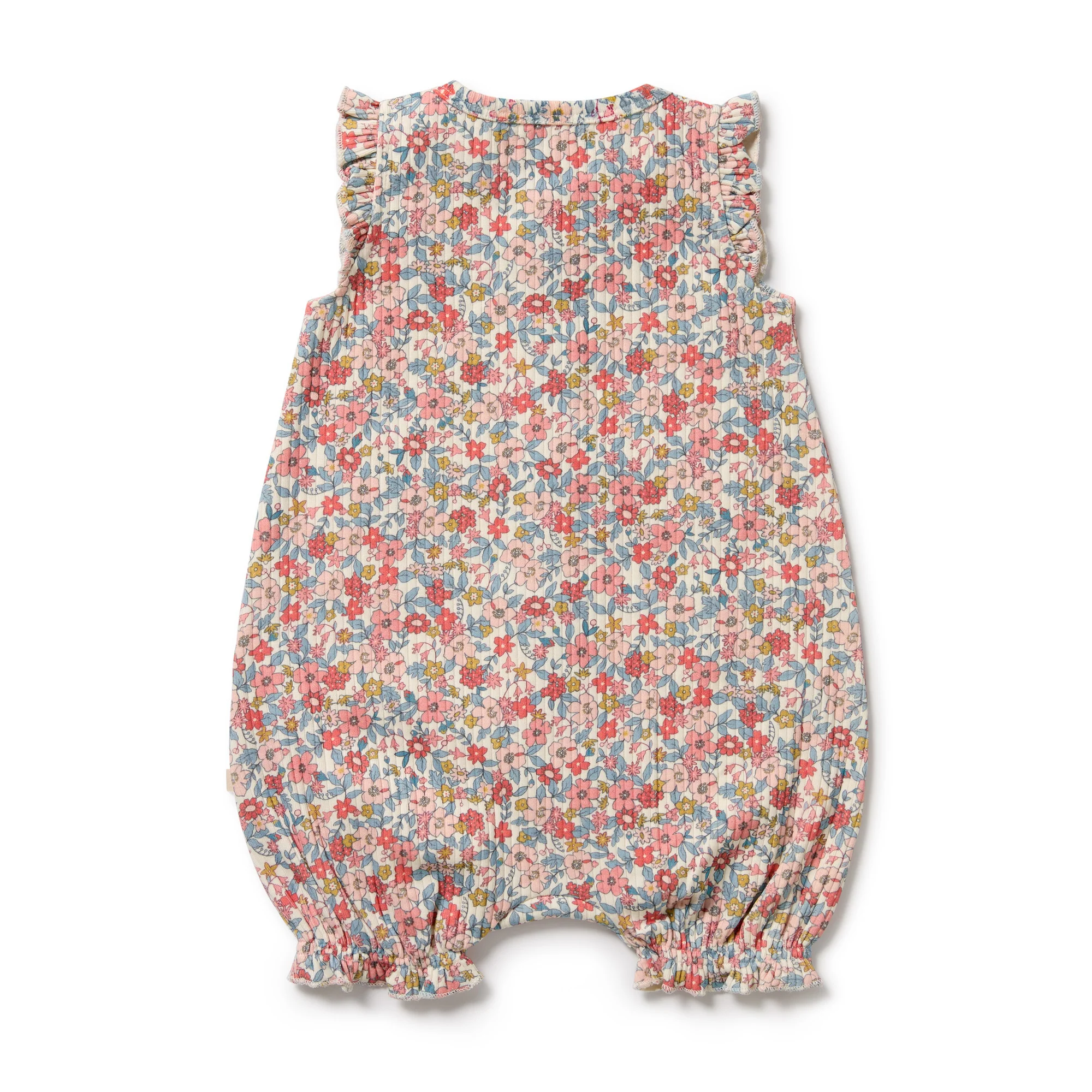 Organic Ruffle Zipsuit - Summer Bloom - Image 5