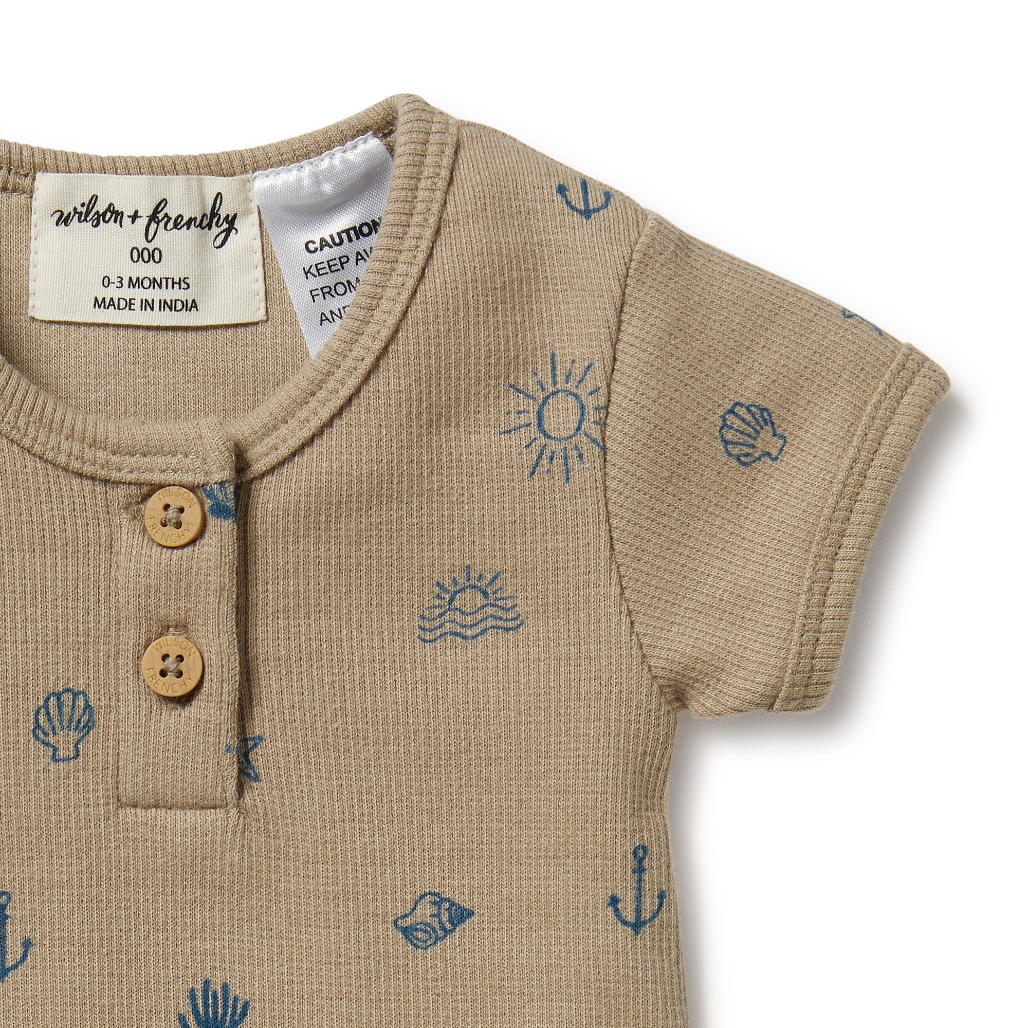 Summer Days Organic Henley Bodysuit - Image 4