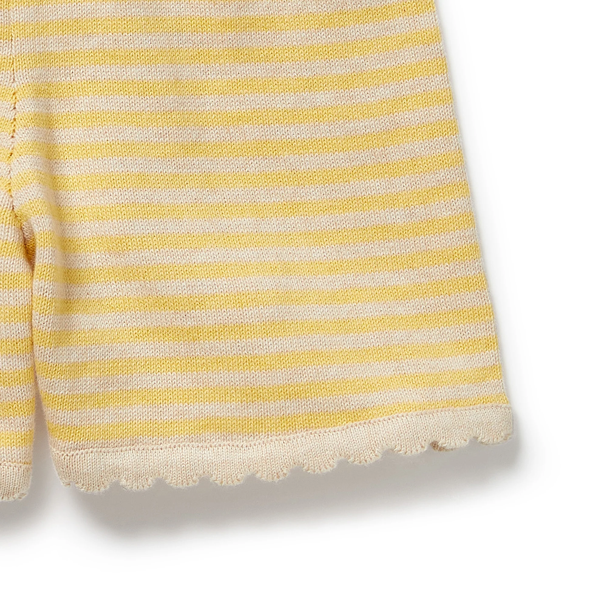 Organic Knitted Stripe Playsuit - Sunny Sorbet - Image 3