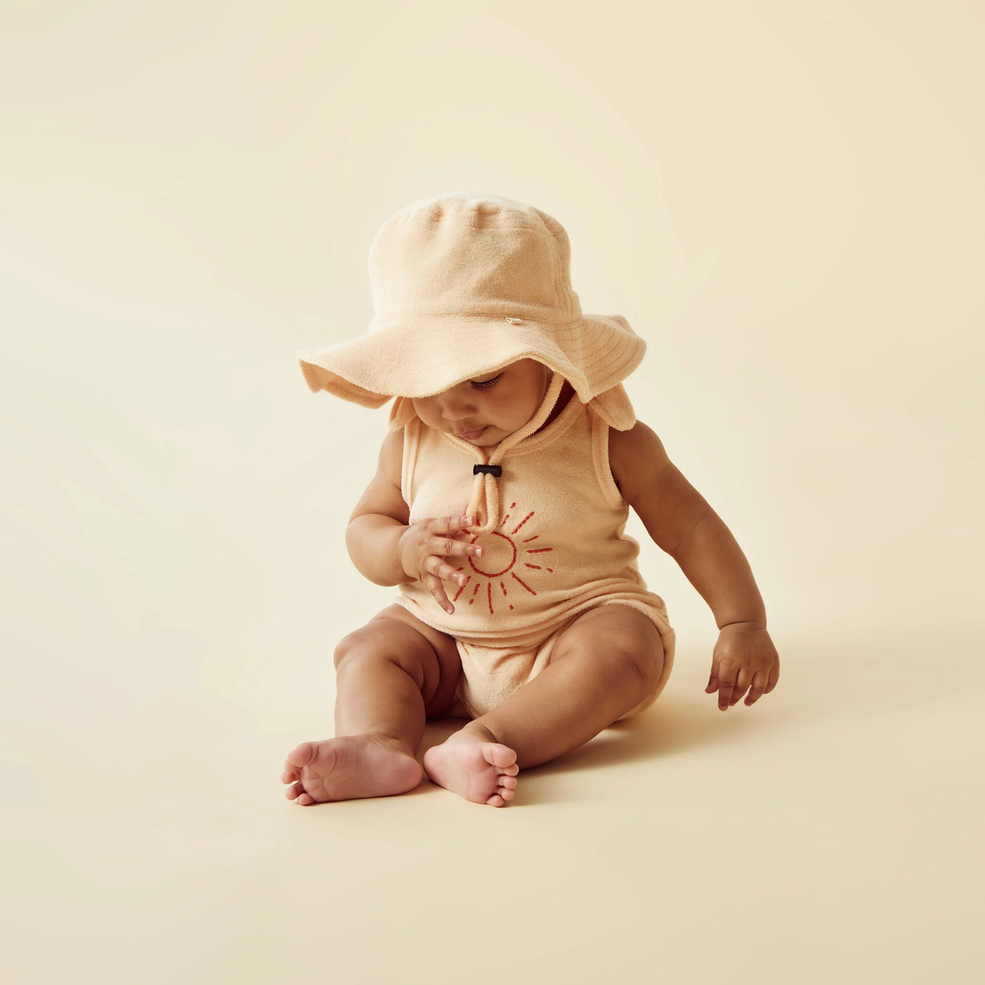 Sunshine Organic Terry Tie Playsuit - Image 2