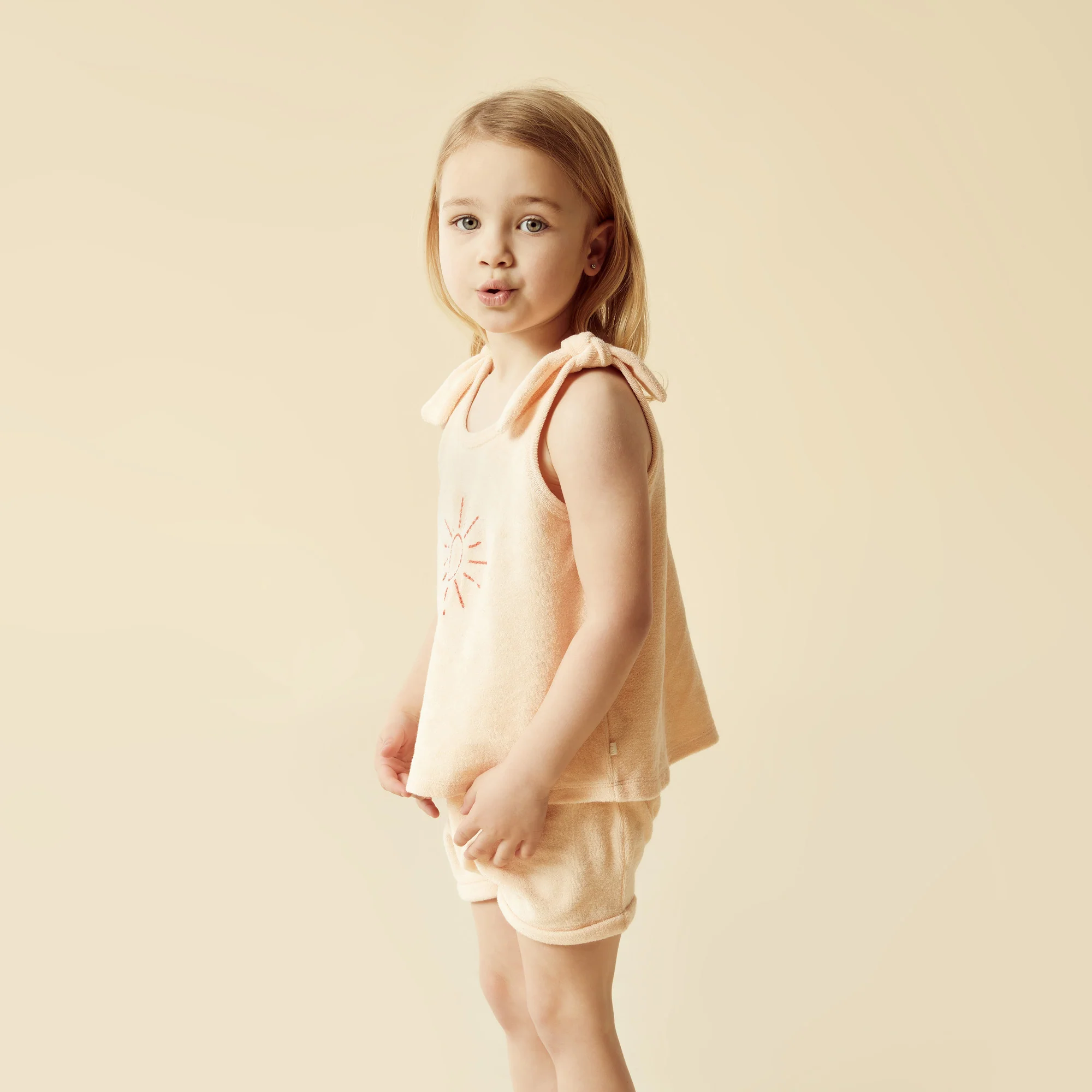Wilson and Frenchy Sunshine Organic Terry Tie Singlet - Image 2