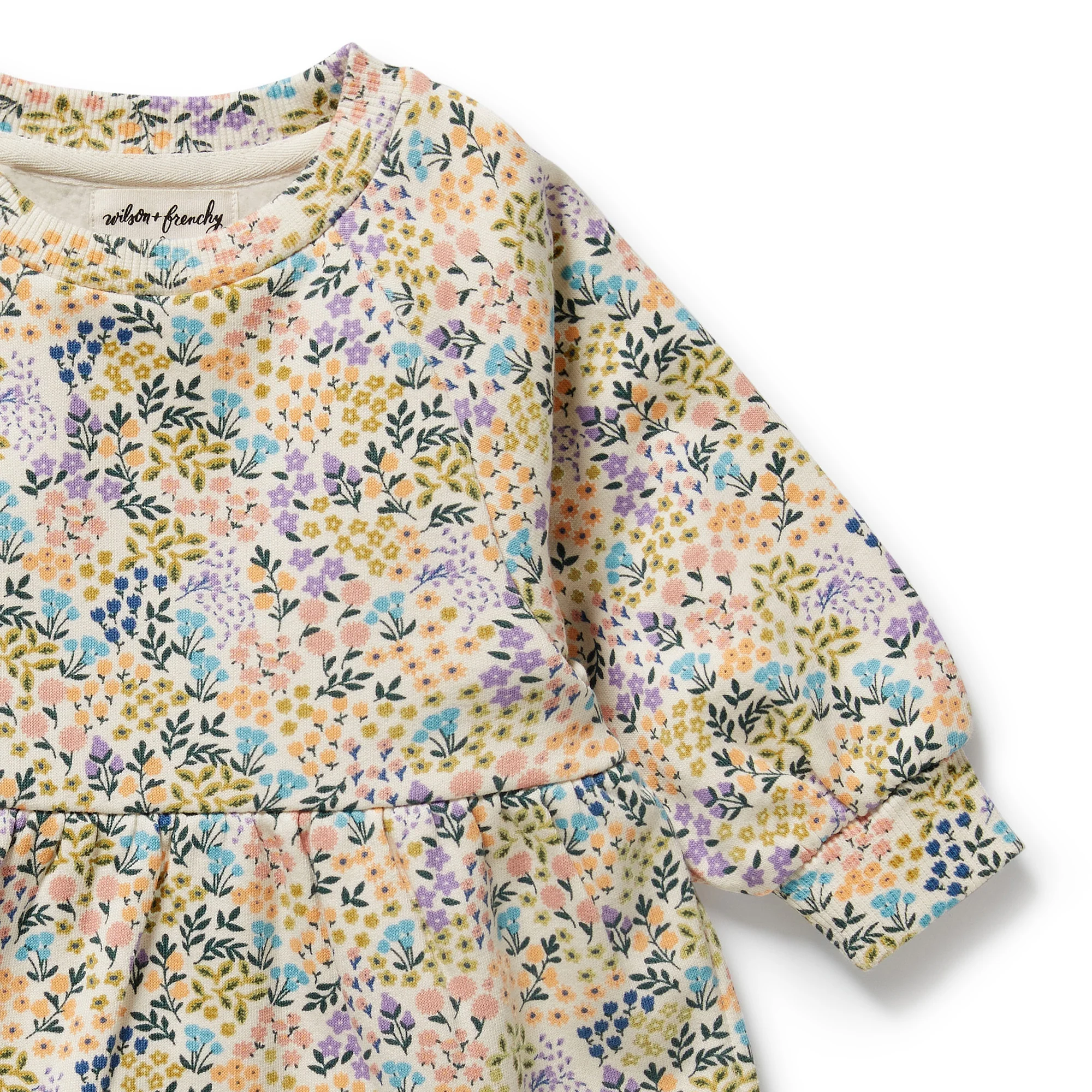 Wilson & Frenchy - Tiny Bloom Organic Terry Sweat Dress - Image 2