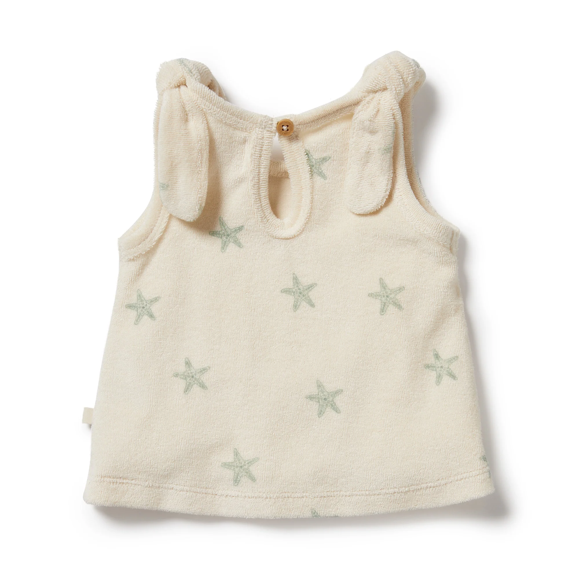 Wilson and Frenchy Tiny Starfish Organic Terry Tie Singlet - Image 3