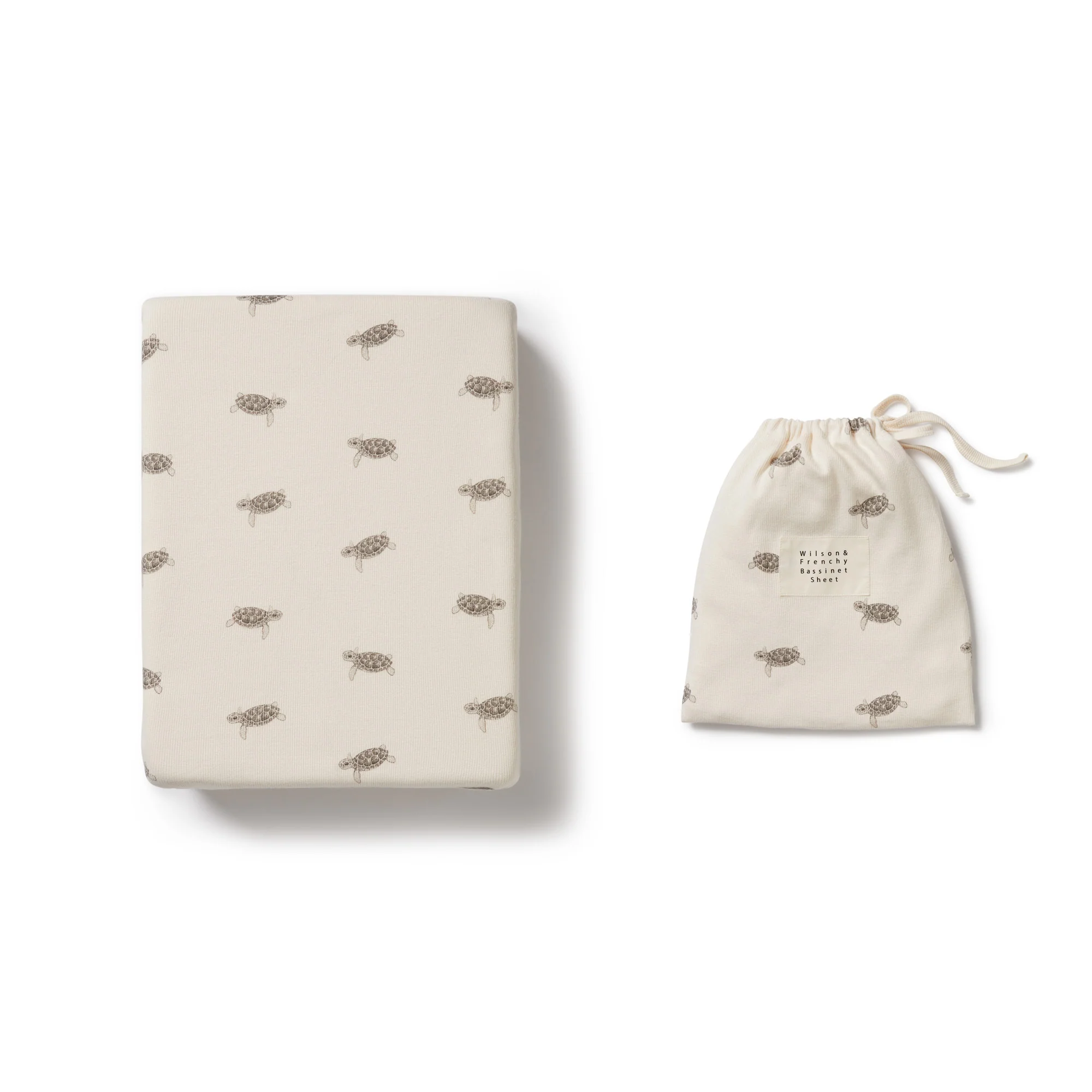 Tiny Turtle Organic Bassinet Sheet - Image 4
