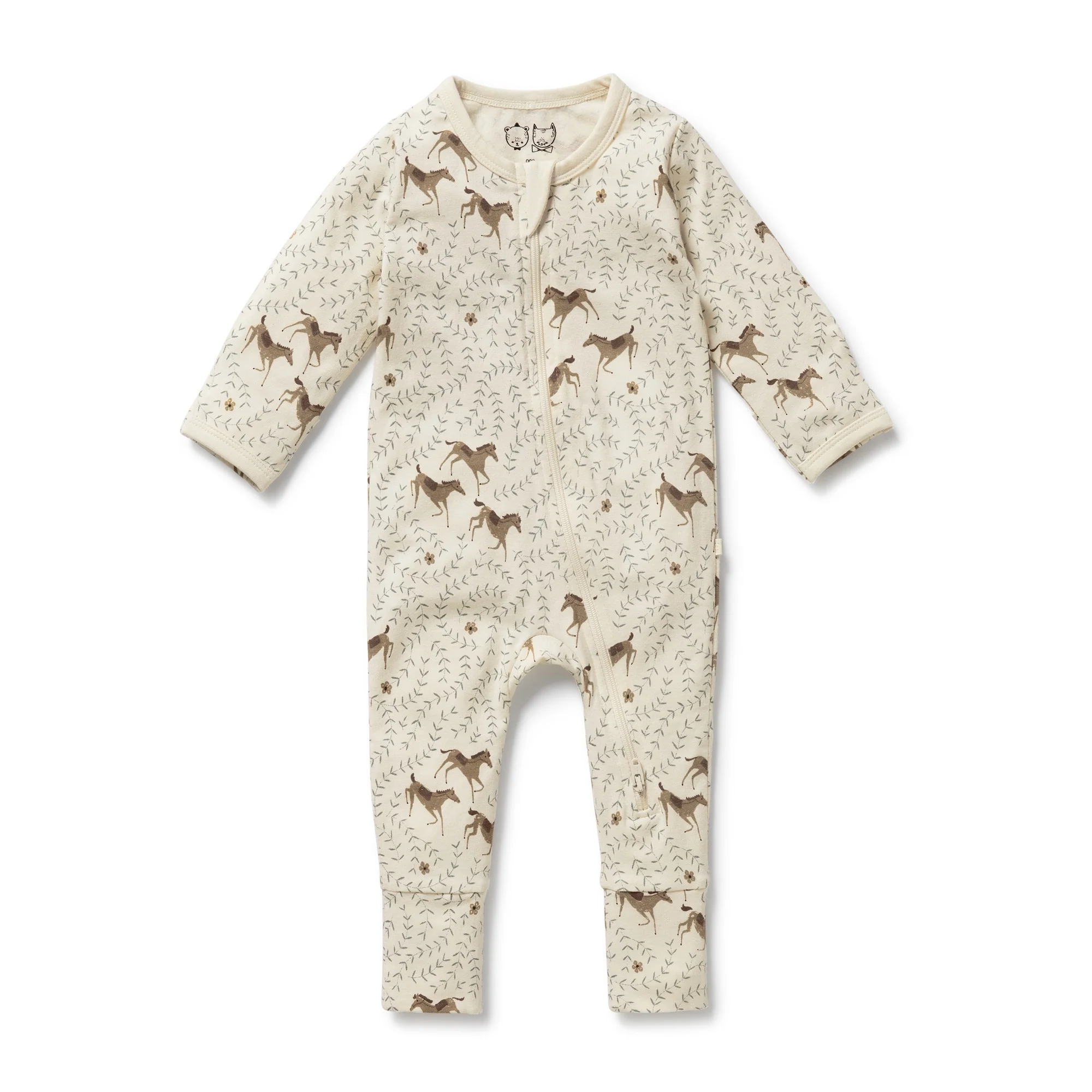 Wilson & Frenchy - Trixie Horse Organic Zipsuit with Feet