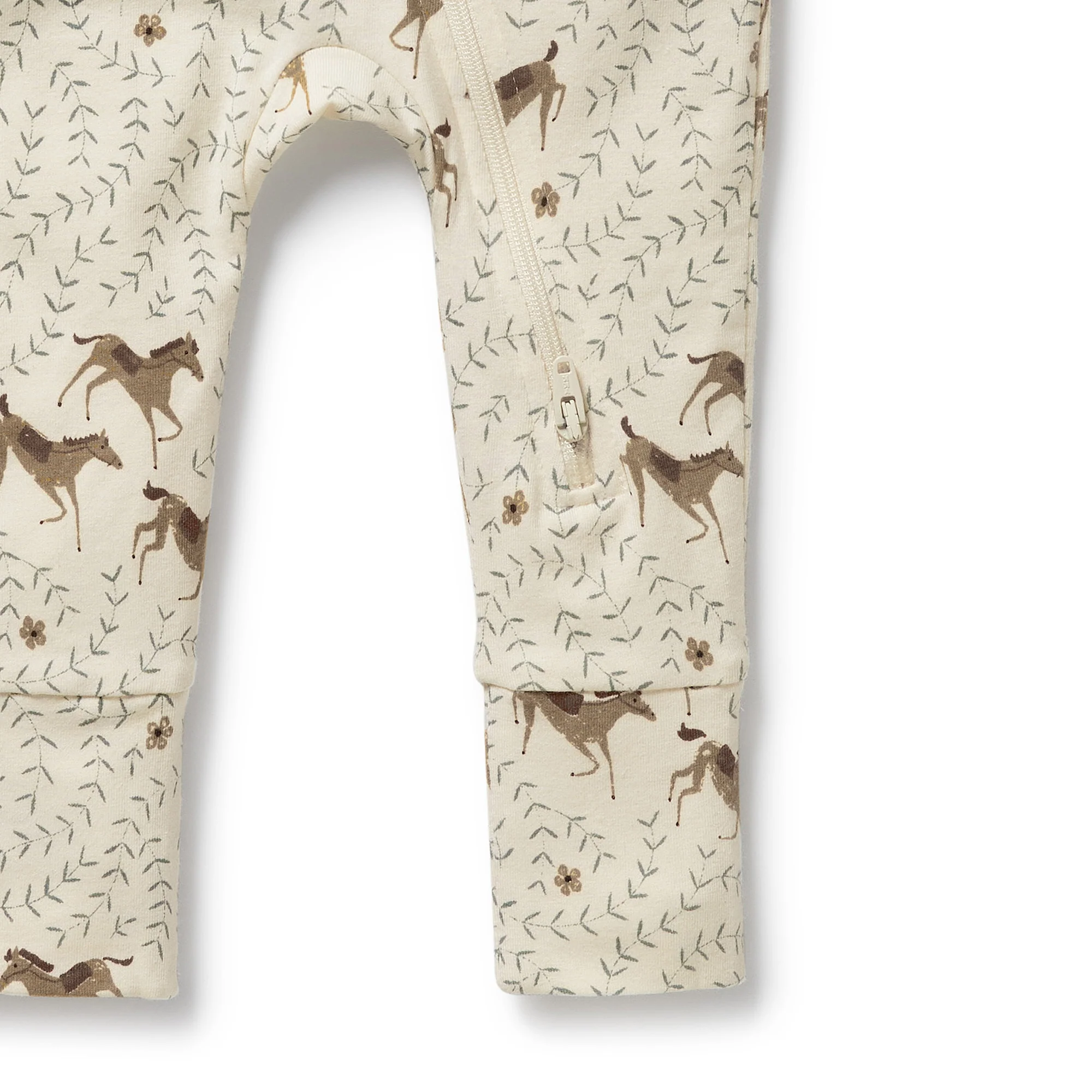 Wilson & Frenchy - Trixie Horse Organic Zipsuit with Feet - Image 4