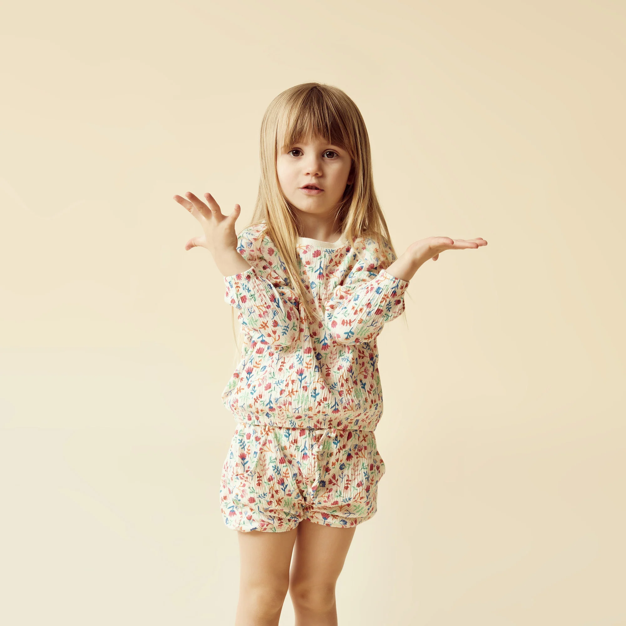 Wilson and Frenchy Tropical Garden Crinkle Bloomer Short - Image 7