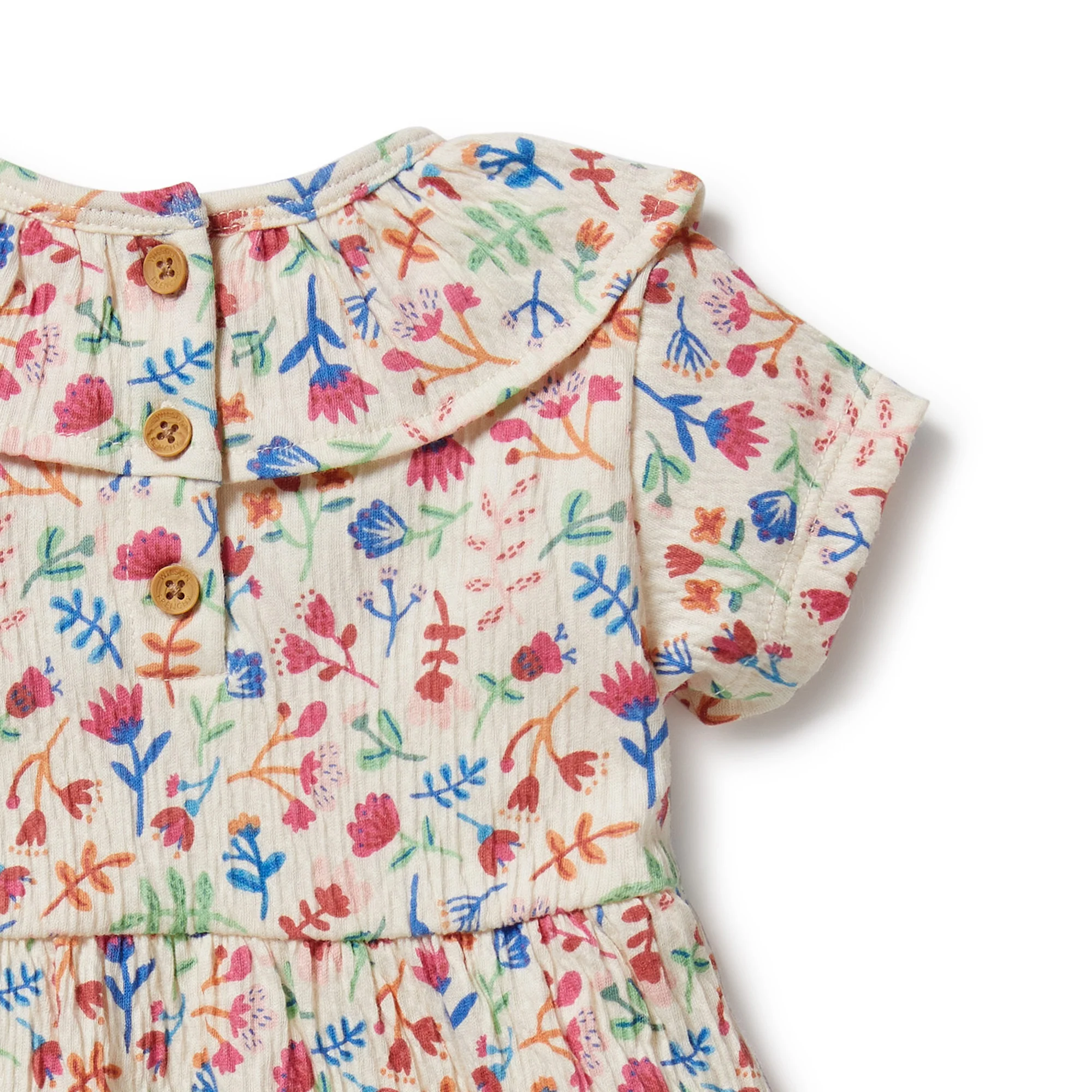 Wilson and Frenchy Tropical Garden Crinkle Ruffle Dress - Image 2