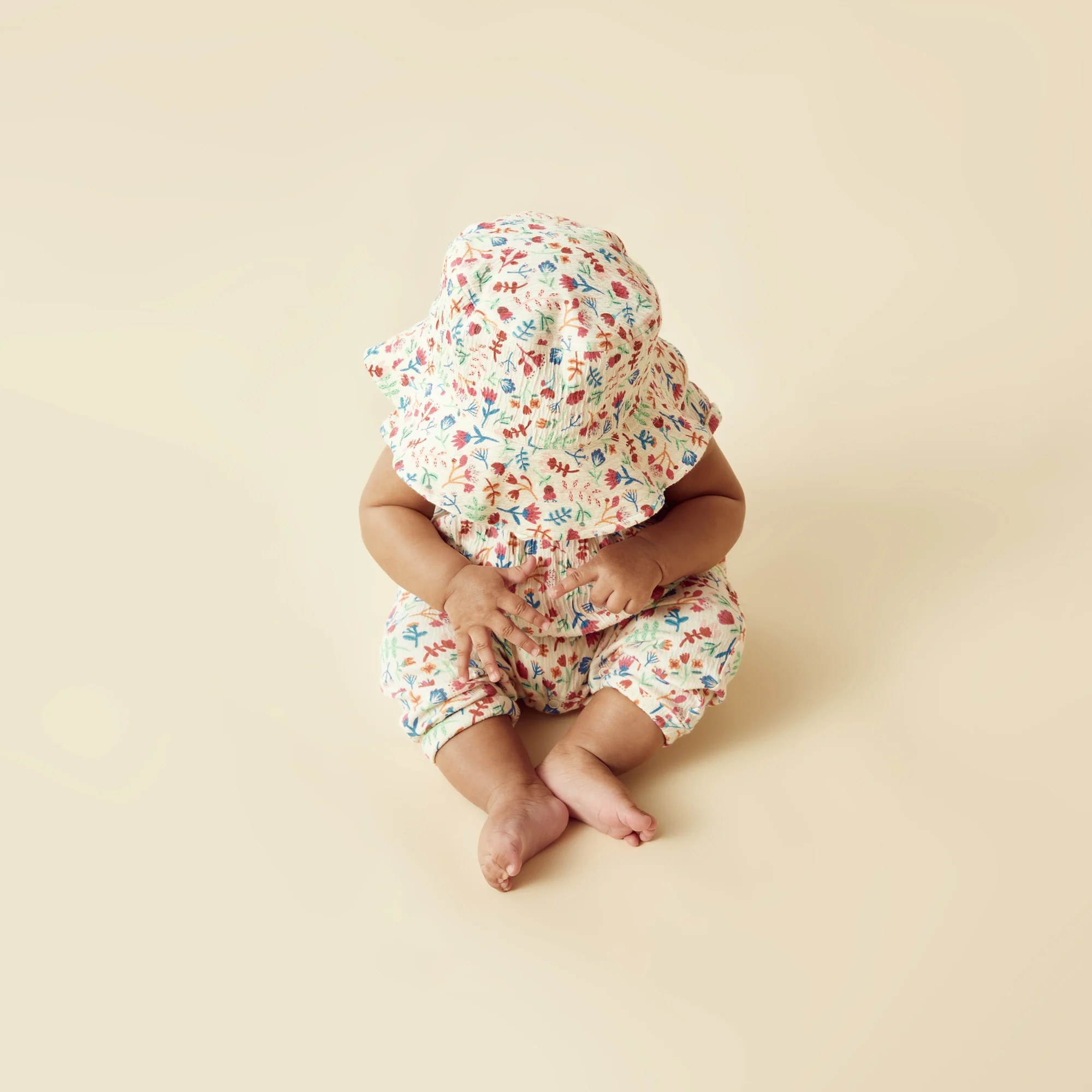 Tropical Garden Crinkle Sunhat - Image 2