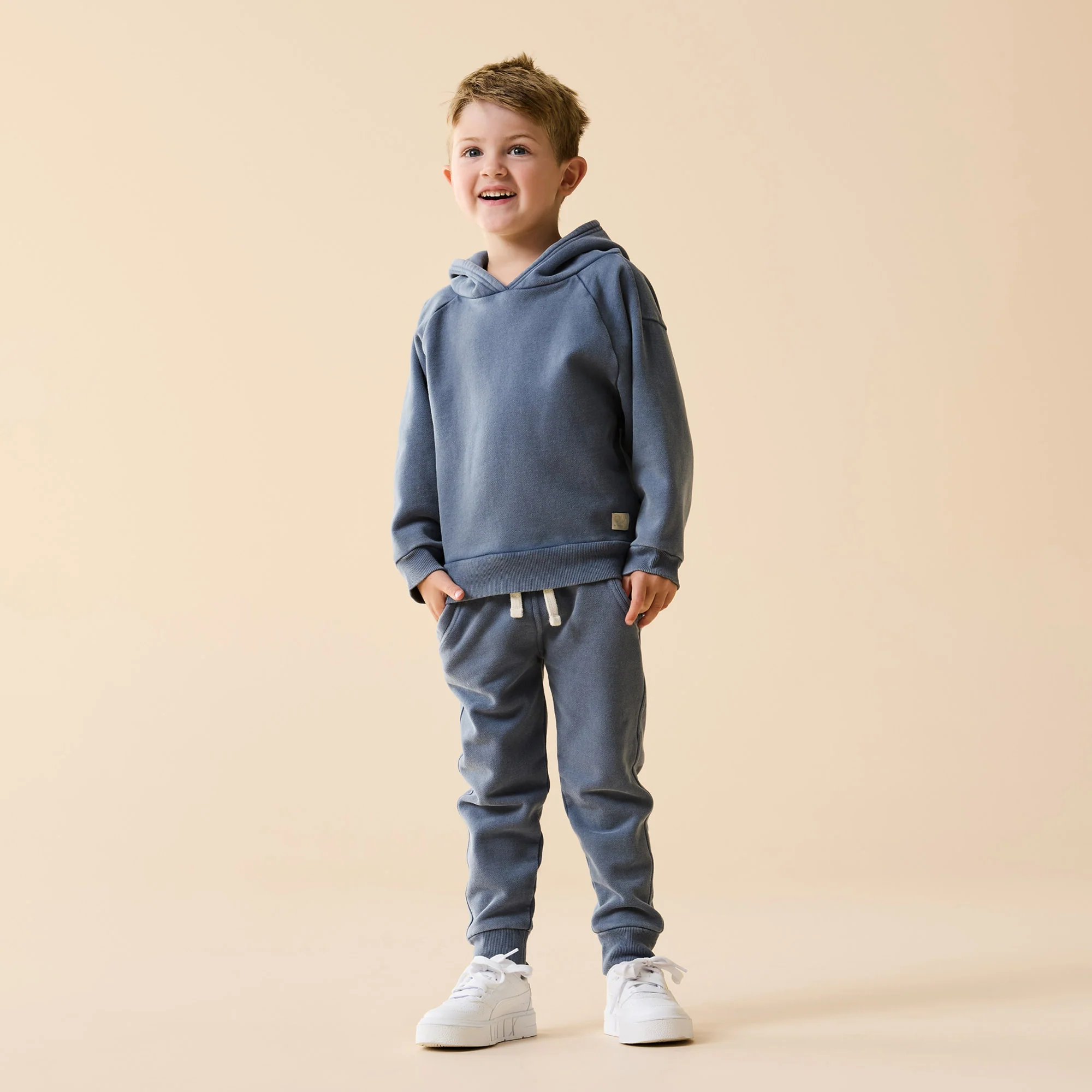 Twilight Blue Organic Terry Sweat Pant - Image 2