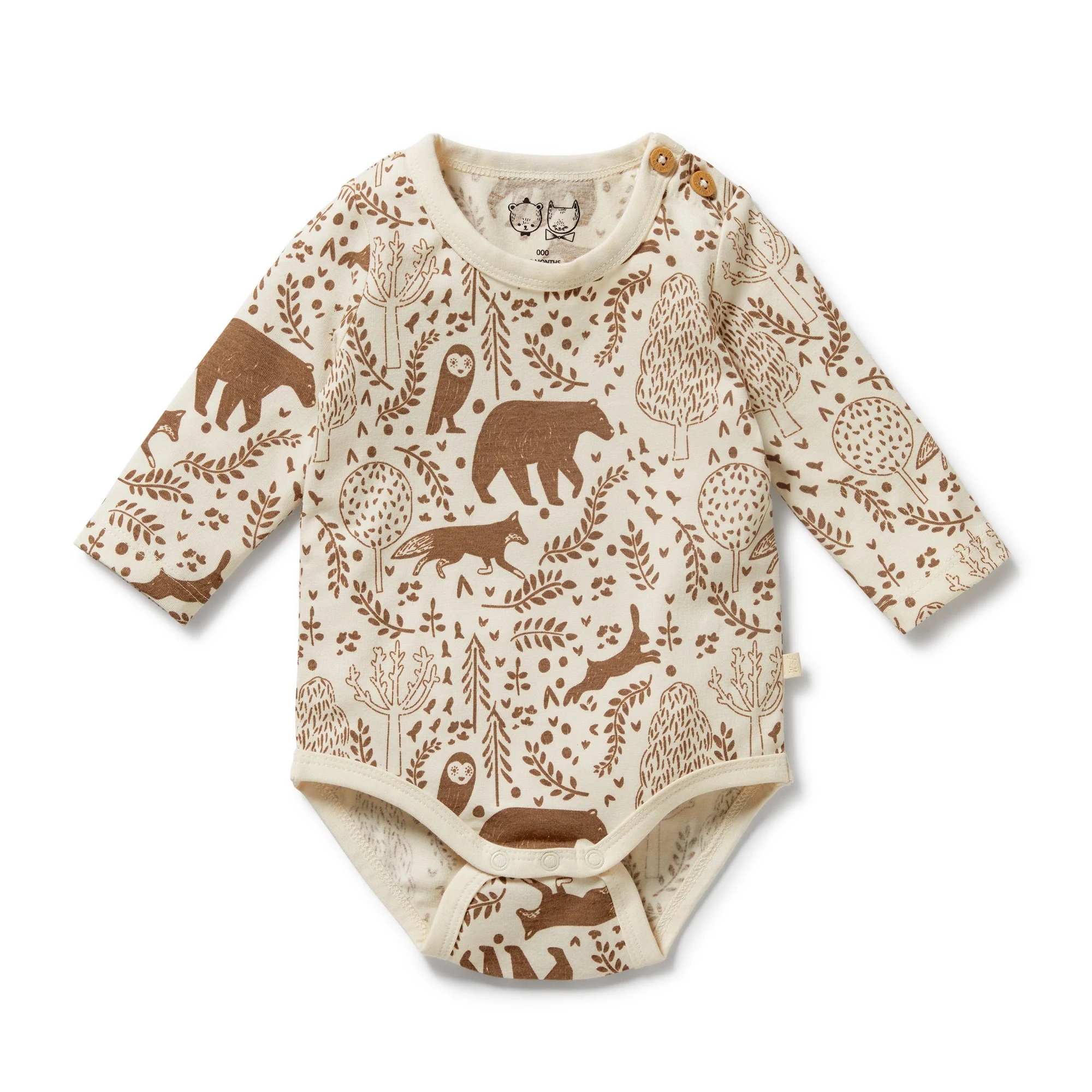 Wilson & Frenchy - Winter Forest Organic Bodysuit