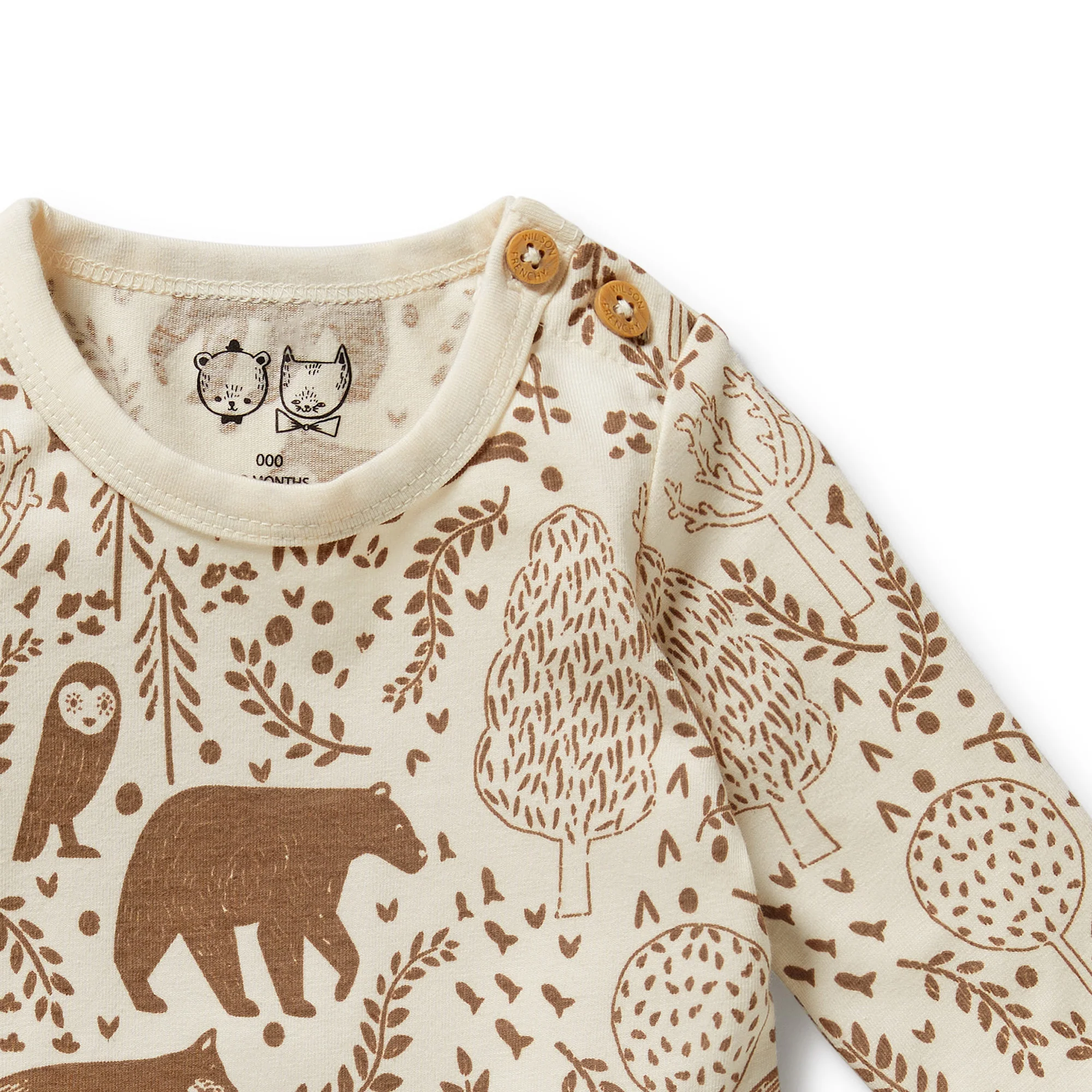 Wilson & Frenchy - Winter Forest Organic Bodysuit - Image 2