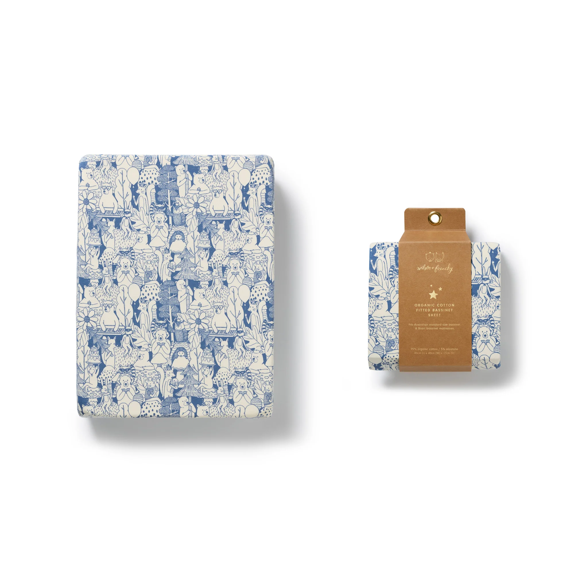 Woodland Adventures Organic Bassinet Sheet - Image 4