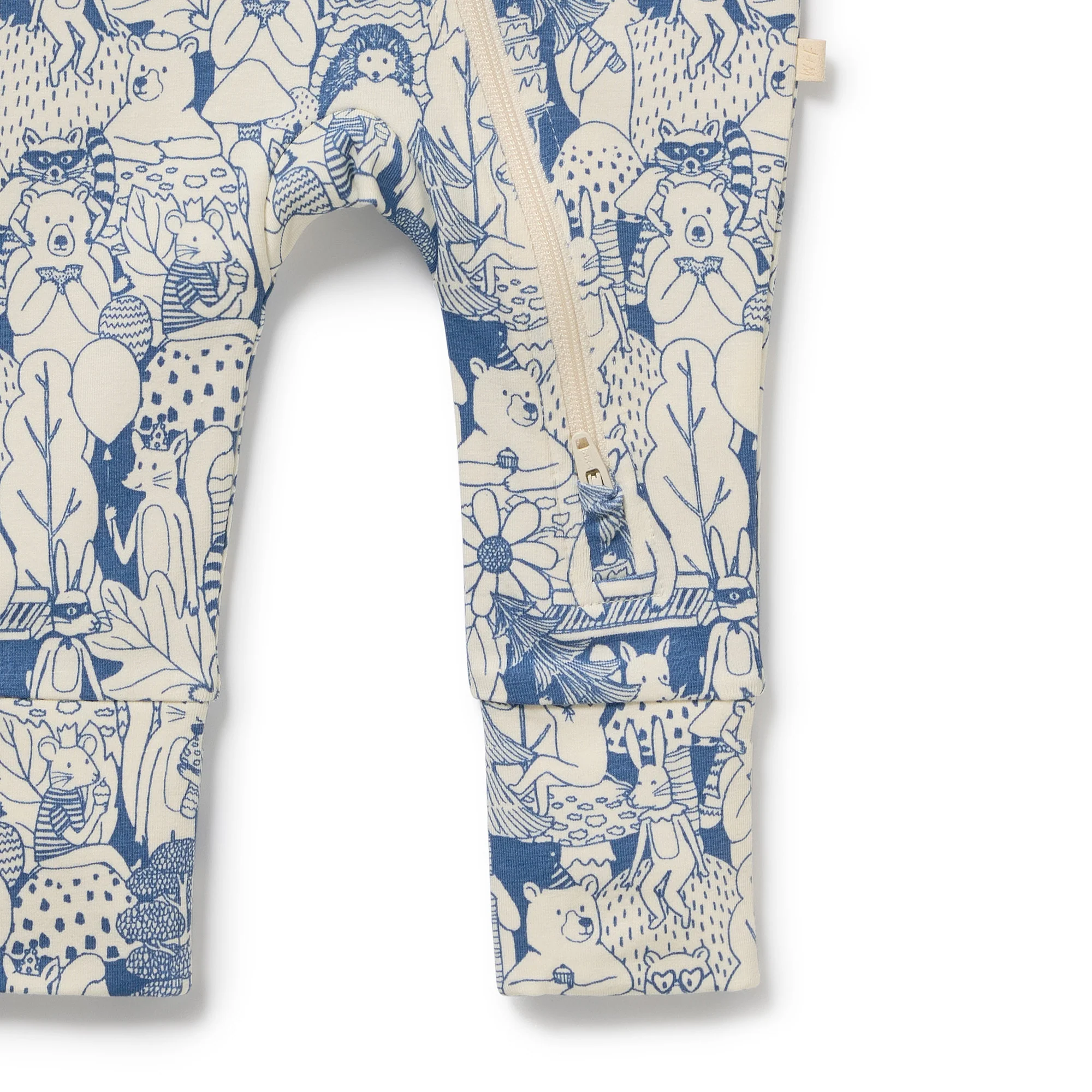 Woodland Adventures Organic Zipsuit with Feet - Image 5
