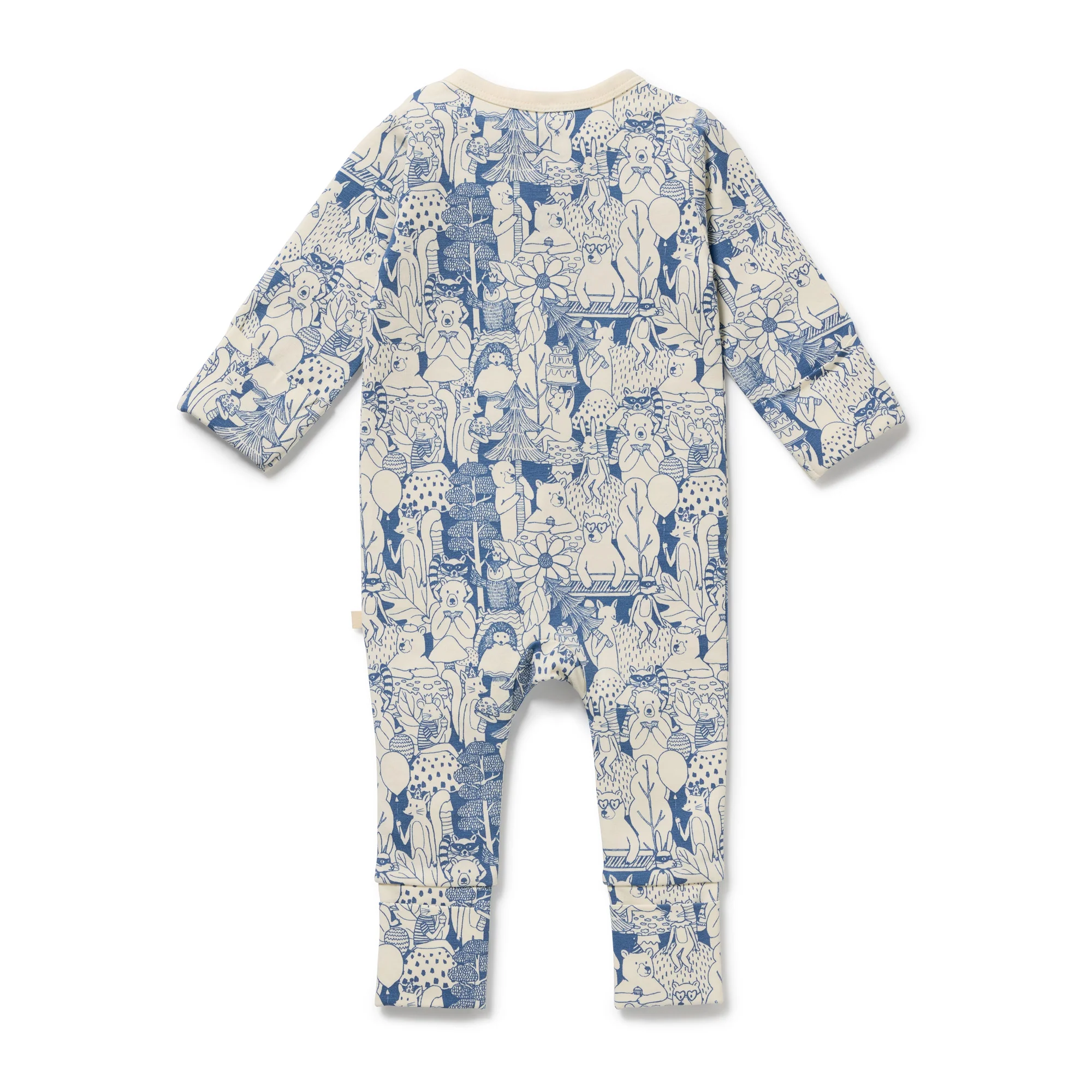 Woodland Adventures Organic Zipsuit with Feet - Image 6