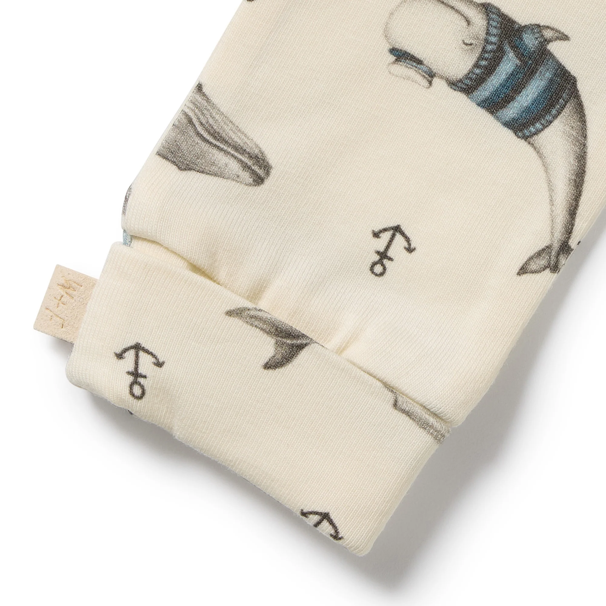 Woolly Whales Organic Mittens - Image 2