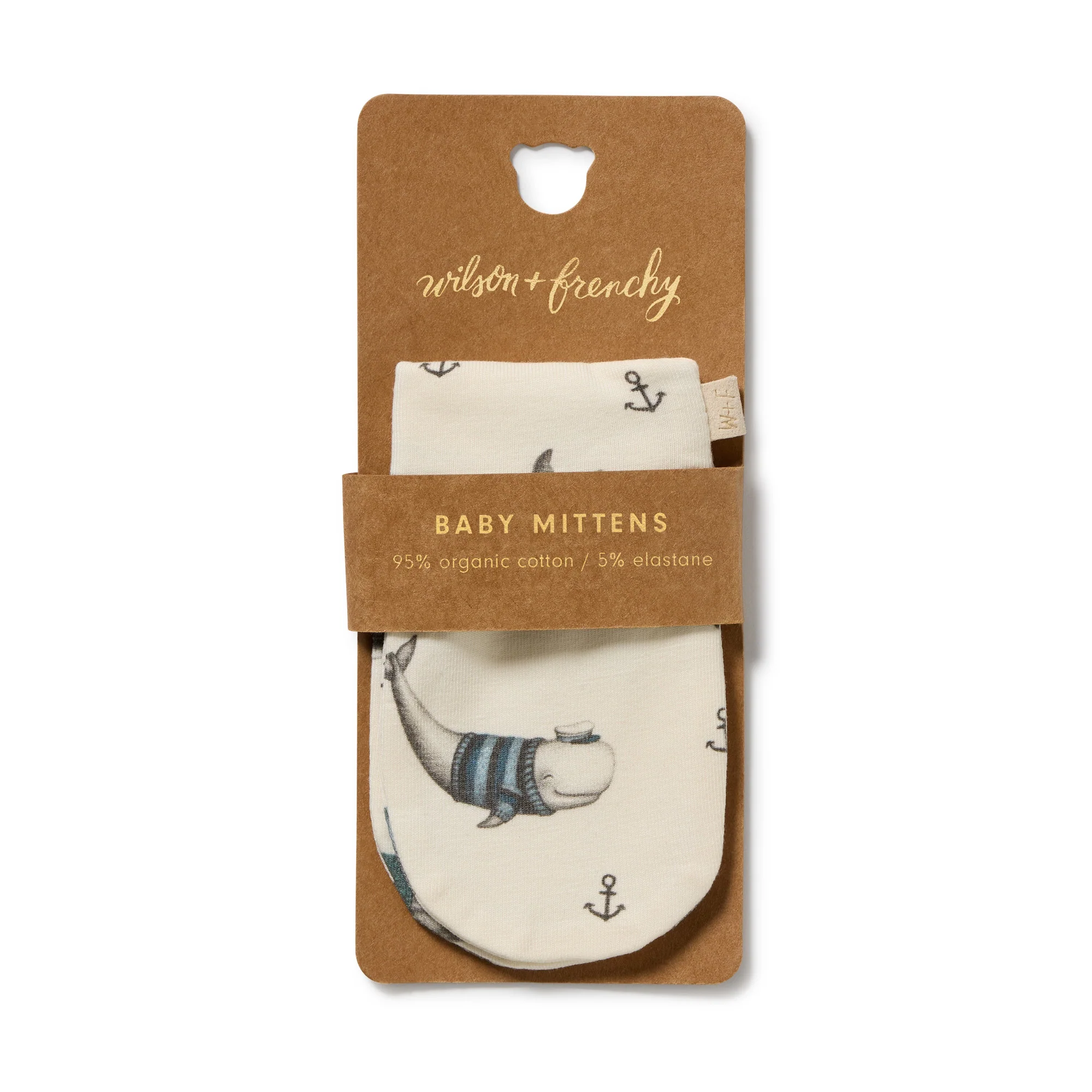 Woolly Whales Organic Mittens - Image 3