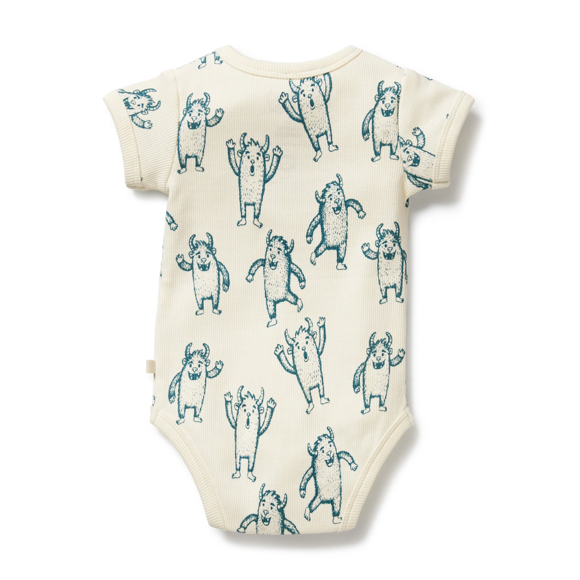 Organic Henley Bodysuit - Yeti - Image 4