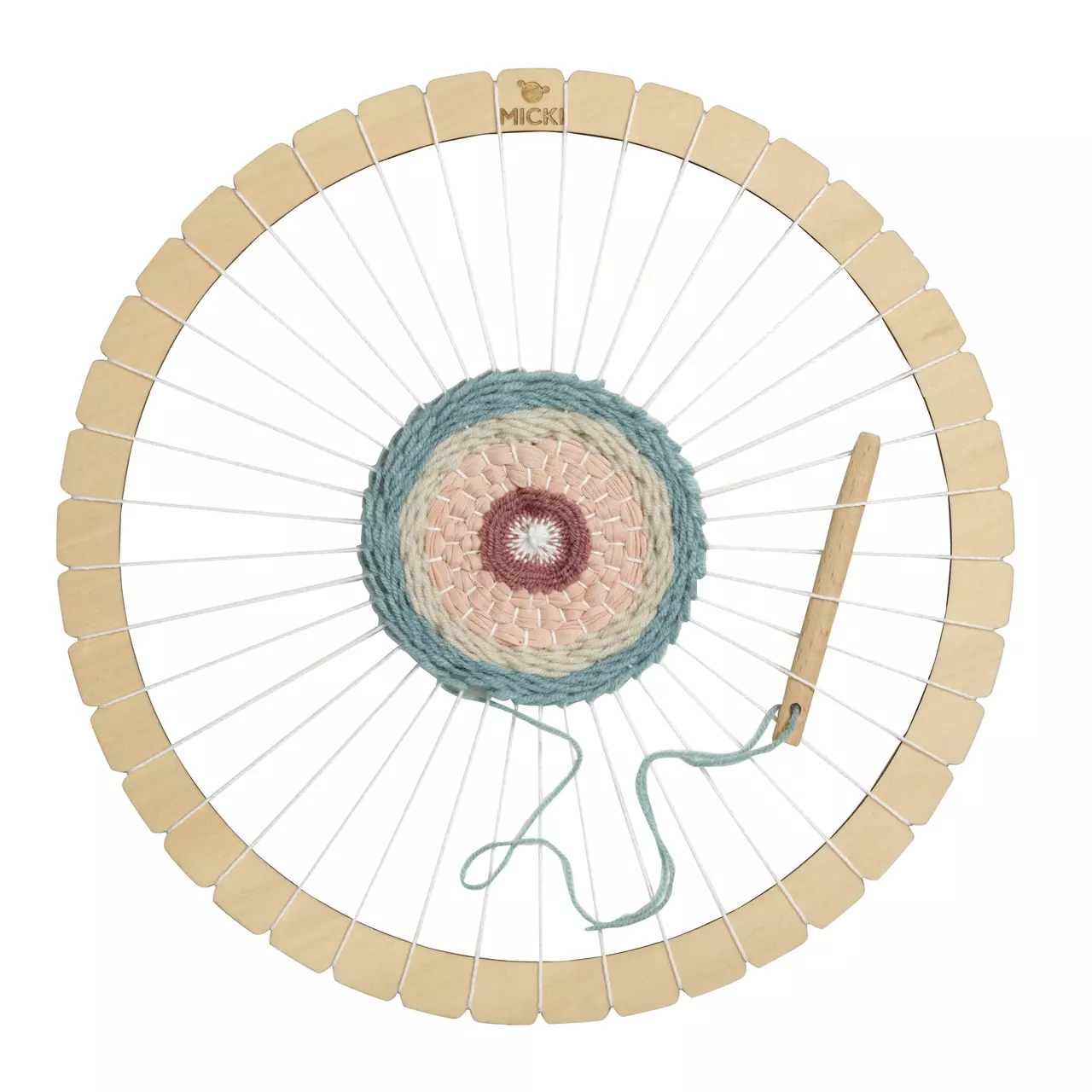 Wooden Weaving Frame - Round - Image 3