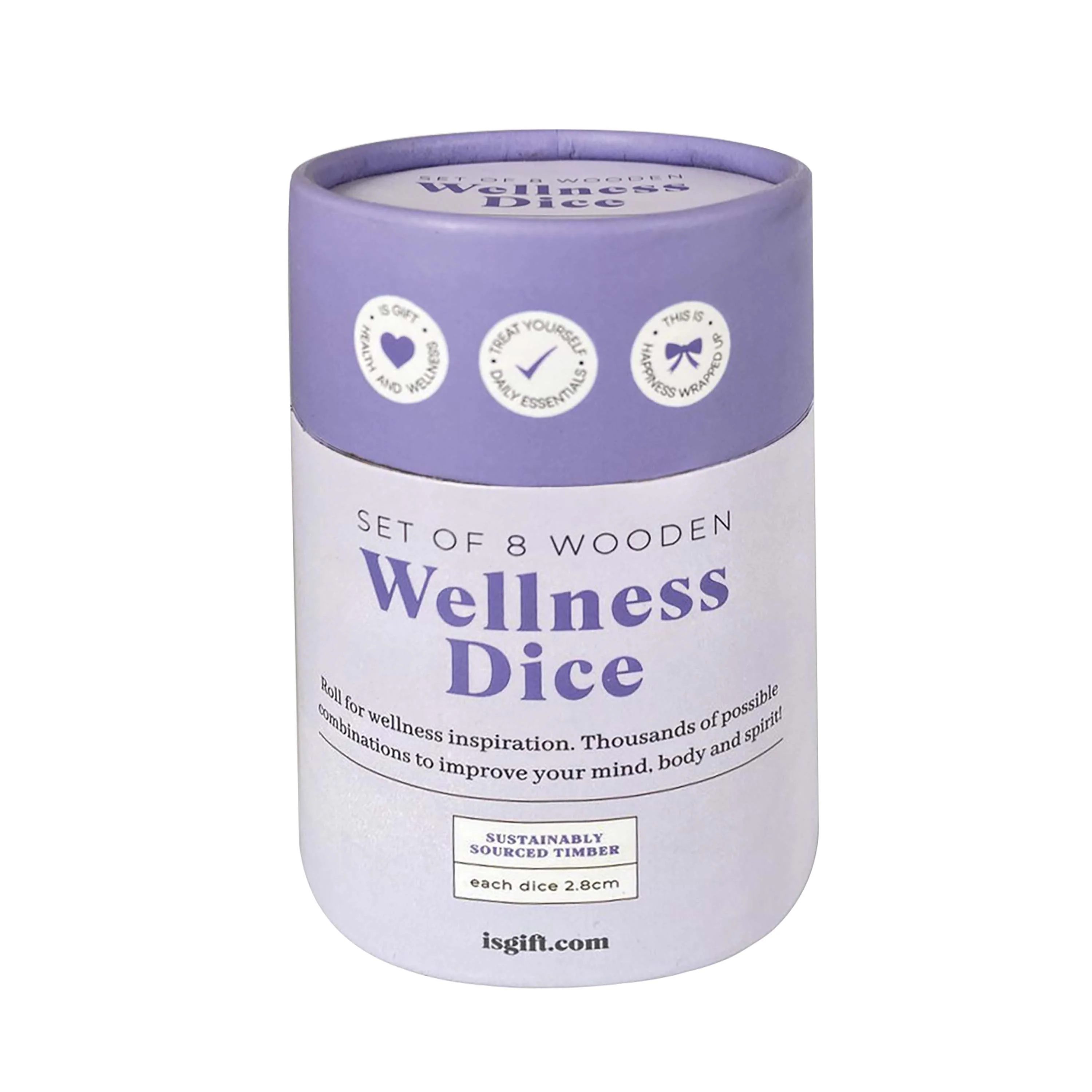 Wooden Wellness Dice Set